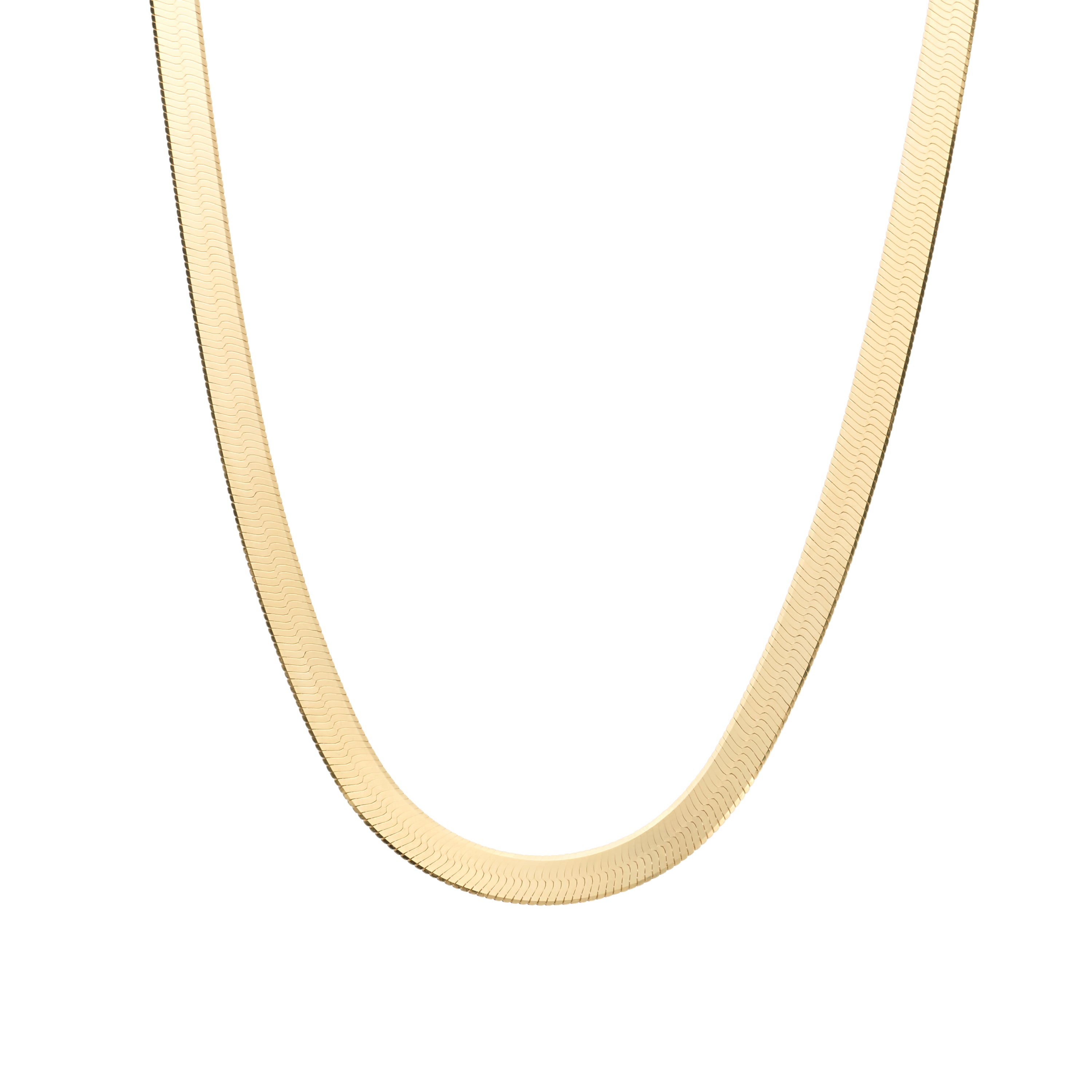 CHICLINE [チックライン] SANDIA LOW COLLAR BUTTON HERRINGBONE The Perfect Herringbone Necklace | Chelsea Charles Jewelry