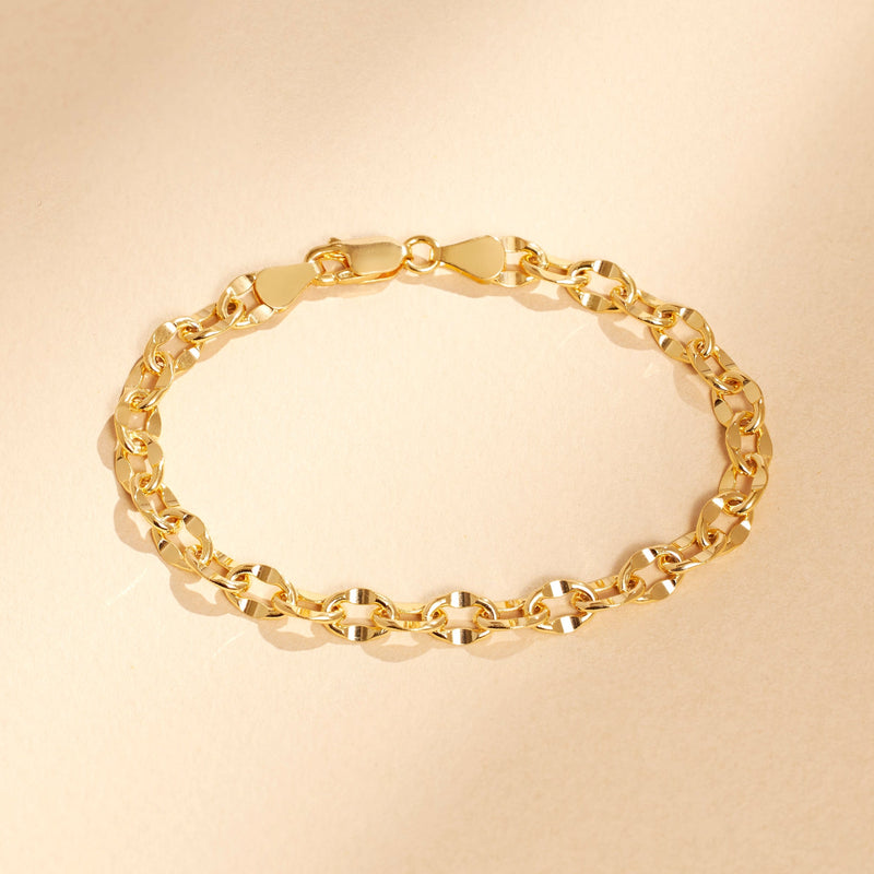 Sculpted Link Bracelet