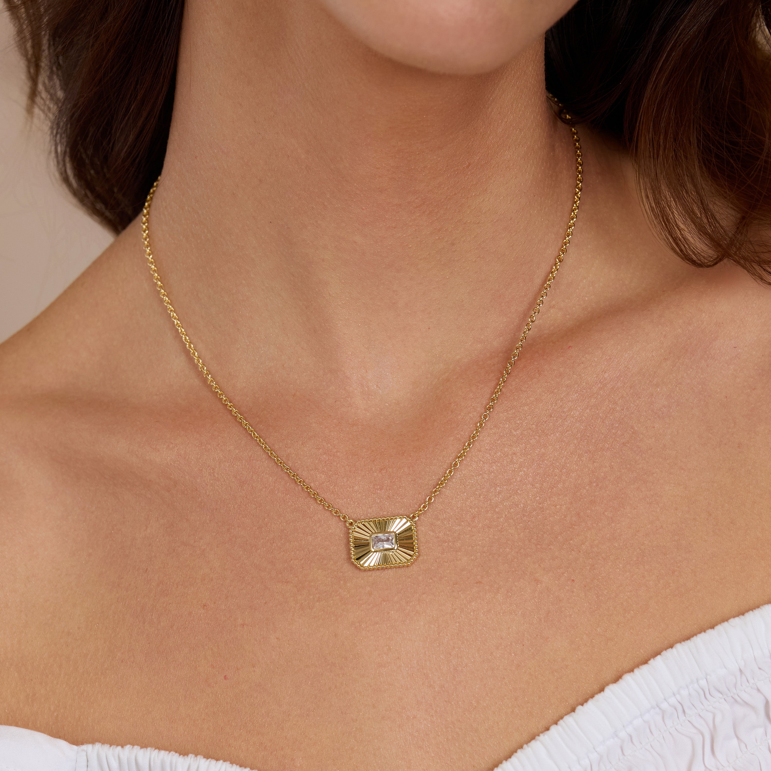 Luce Baguette Necklace