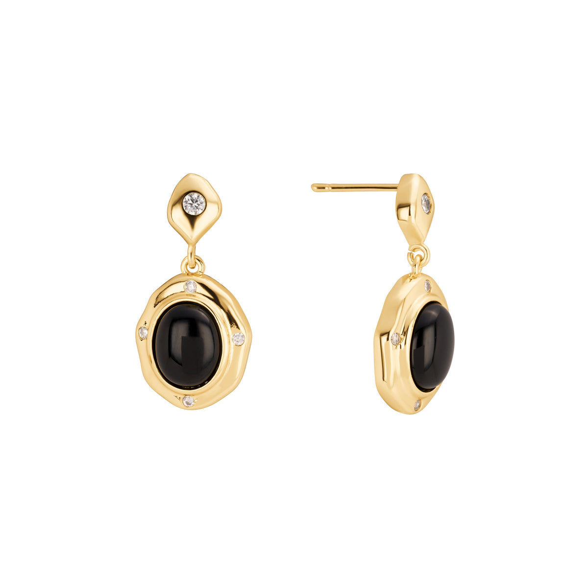 Aveline Onyx Drop Earrings