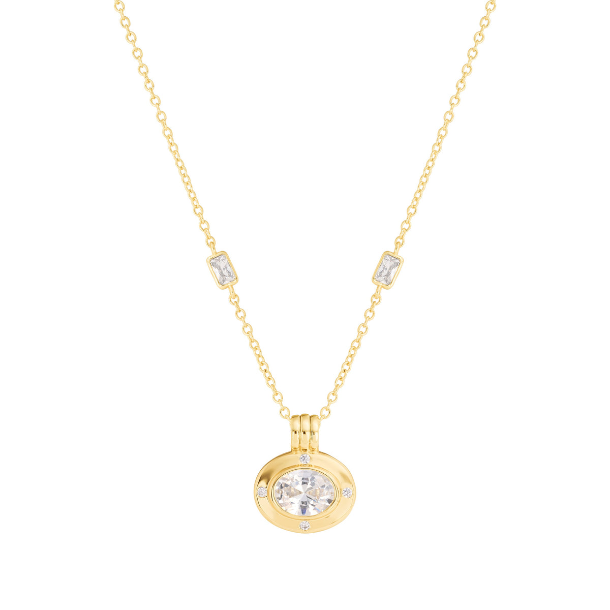 Celeste Classic Oval Necklace