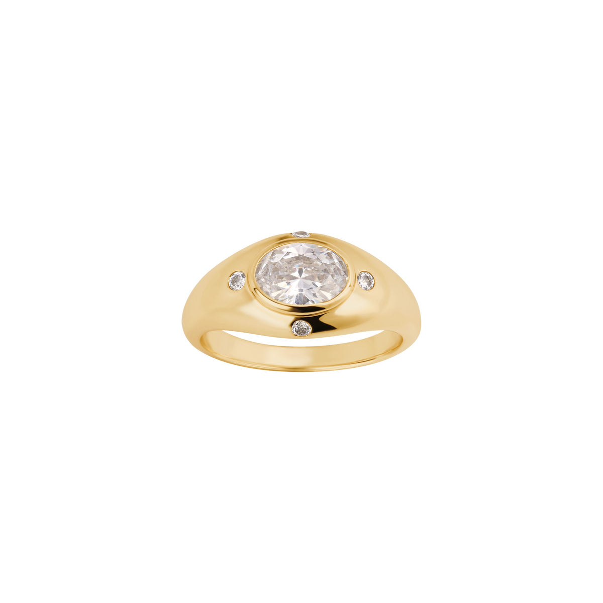 Celeste Bezel Dome Ring