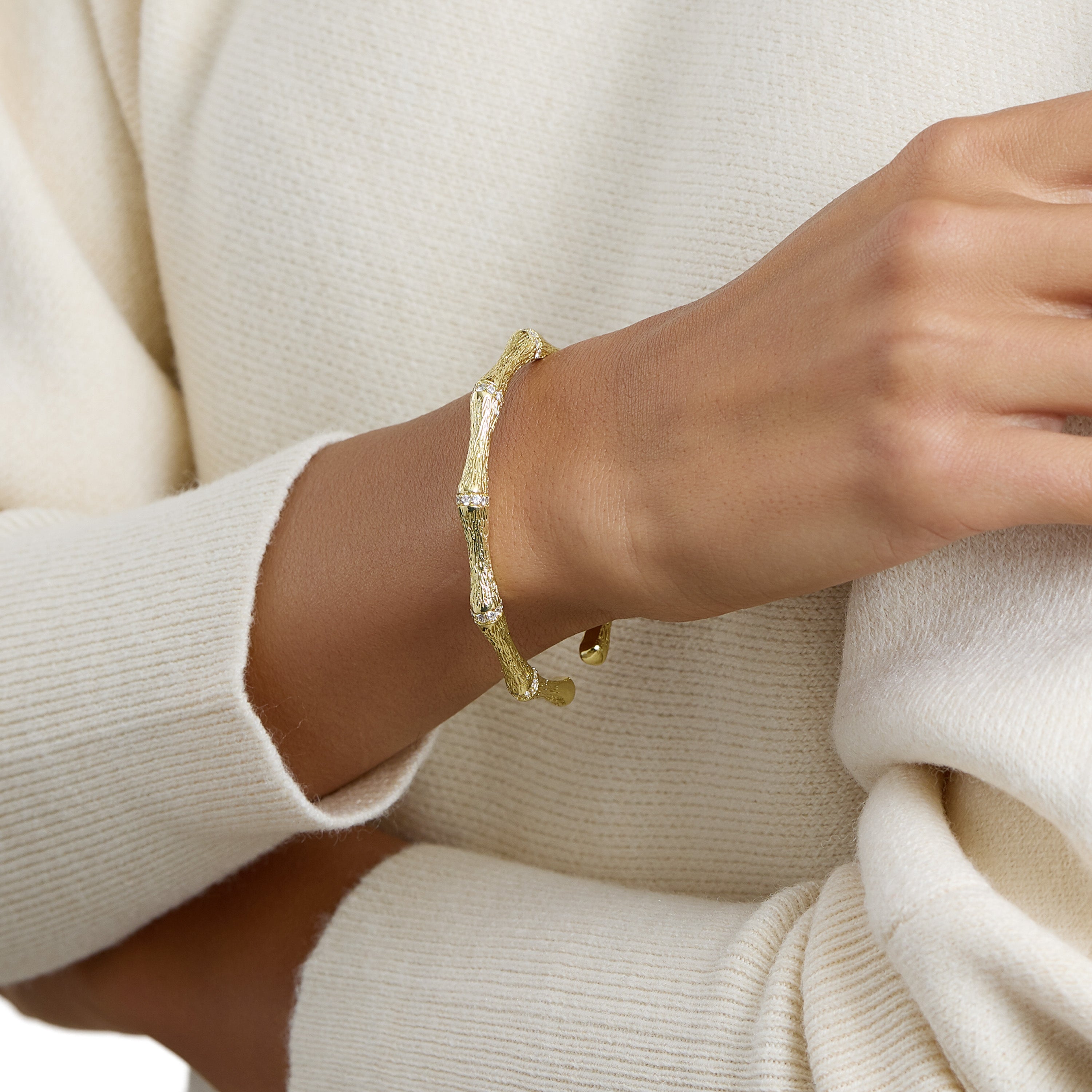 Solara Bamboo Cuff Bracelet