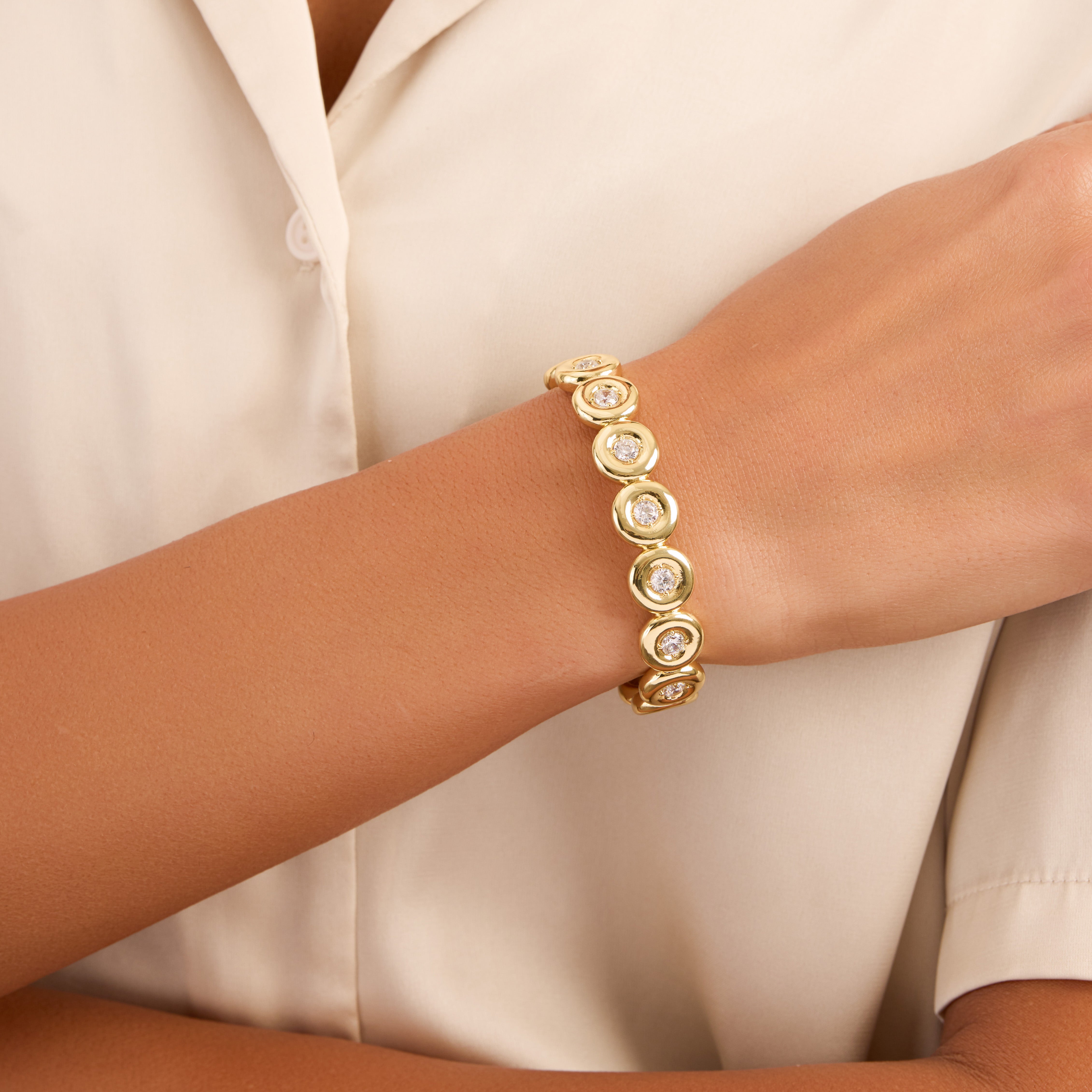 Chunky Bubble Cuff Bracelet