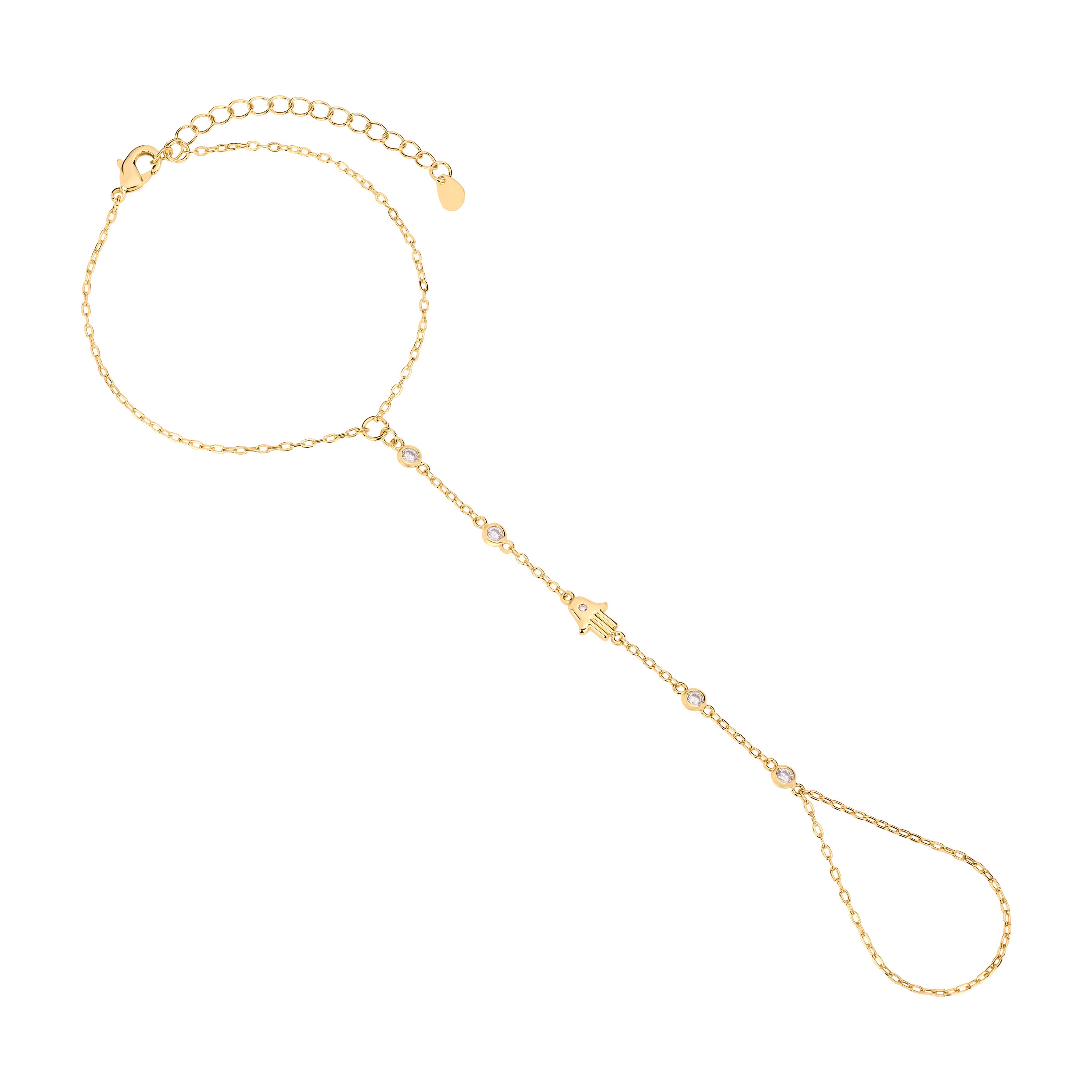 The Aura Hamsa Hand Chain