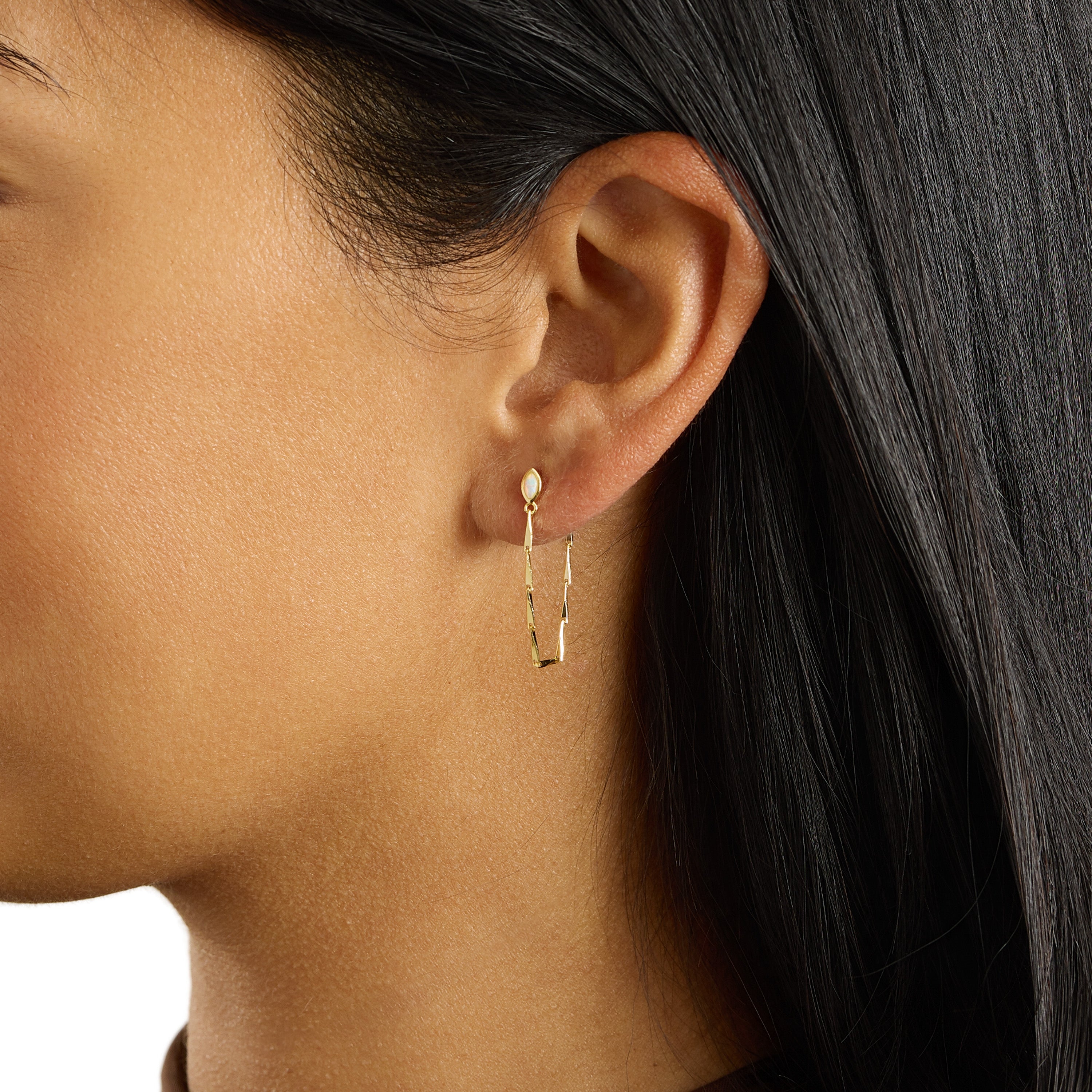 Marquise Opal Cascade Earrings