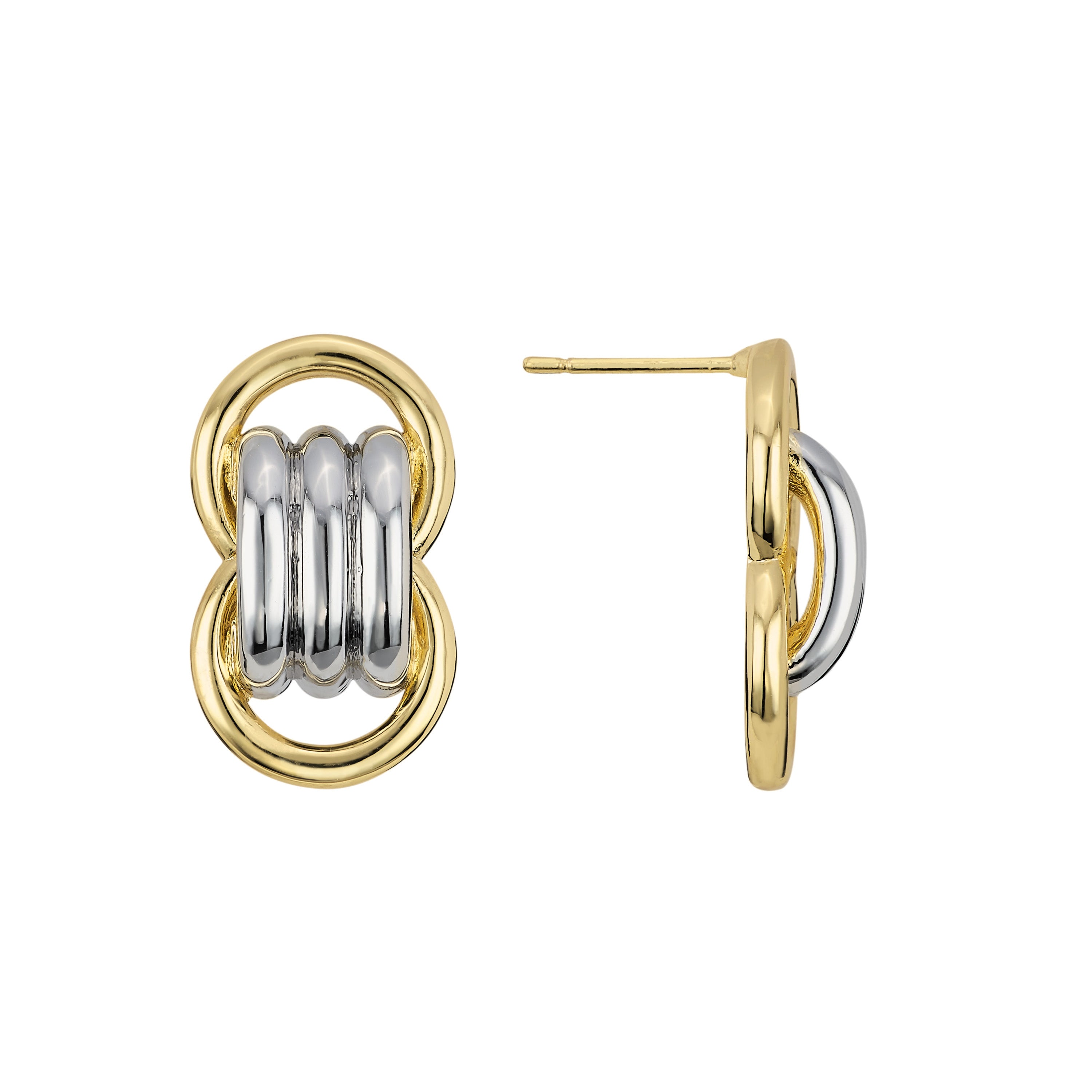 Two-Tone Harbor Link Studs