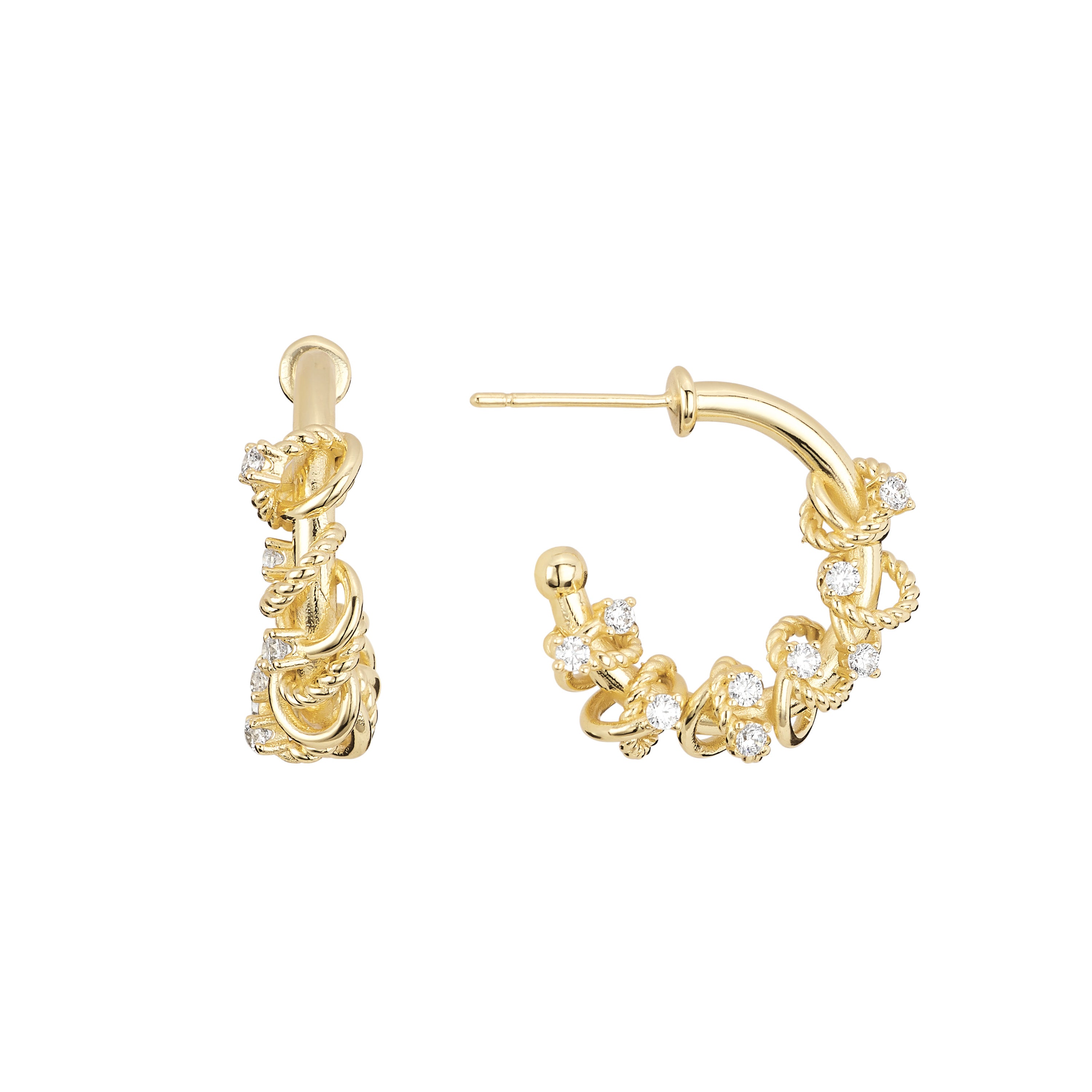 Marina Knot Hoops