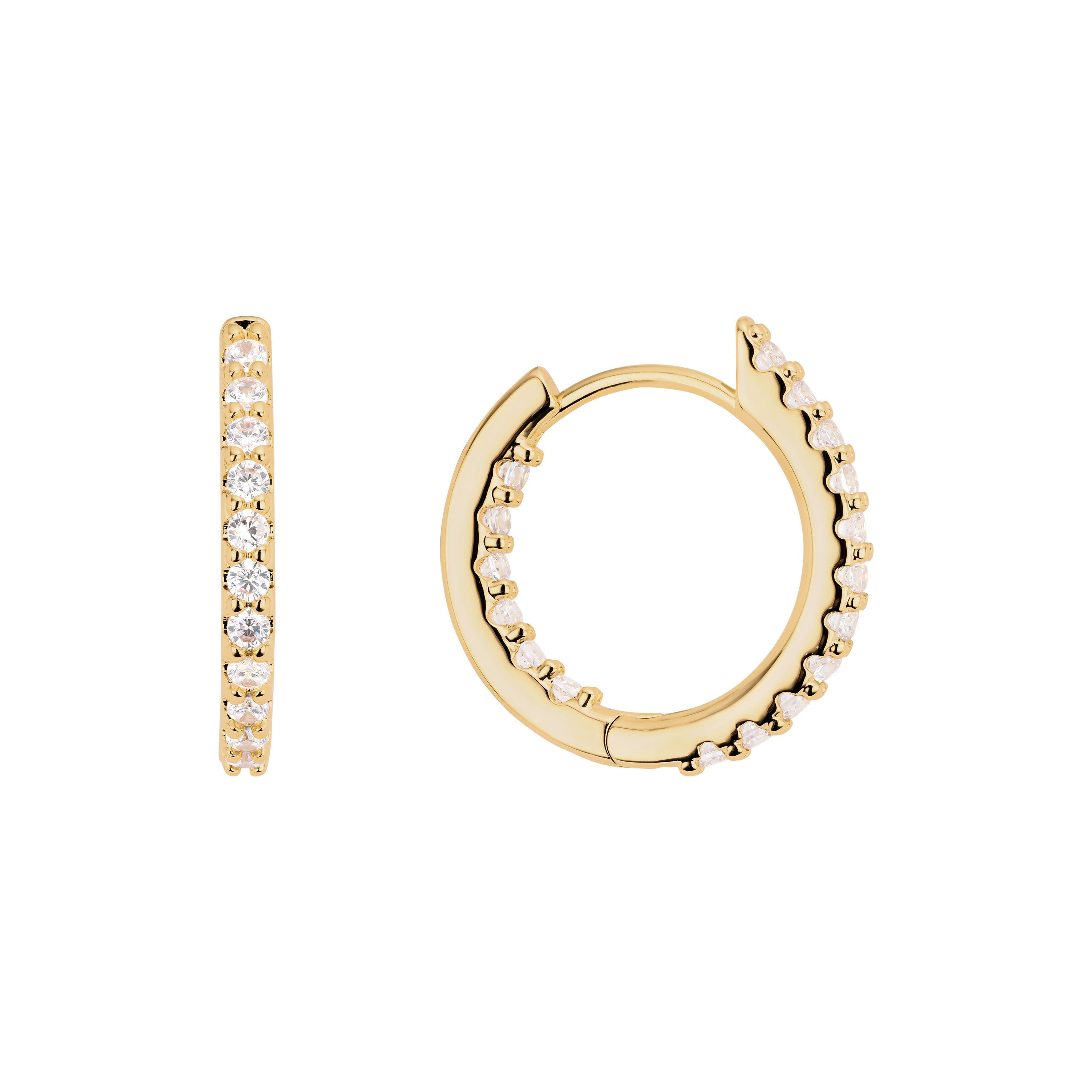 The Eternal Pavé Huggies