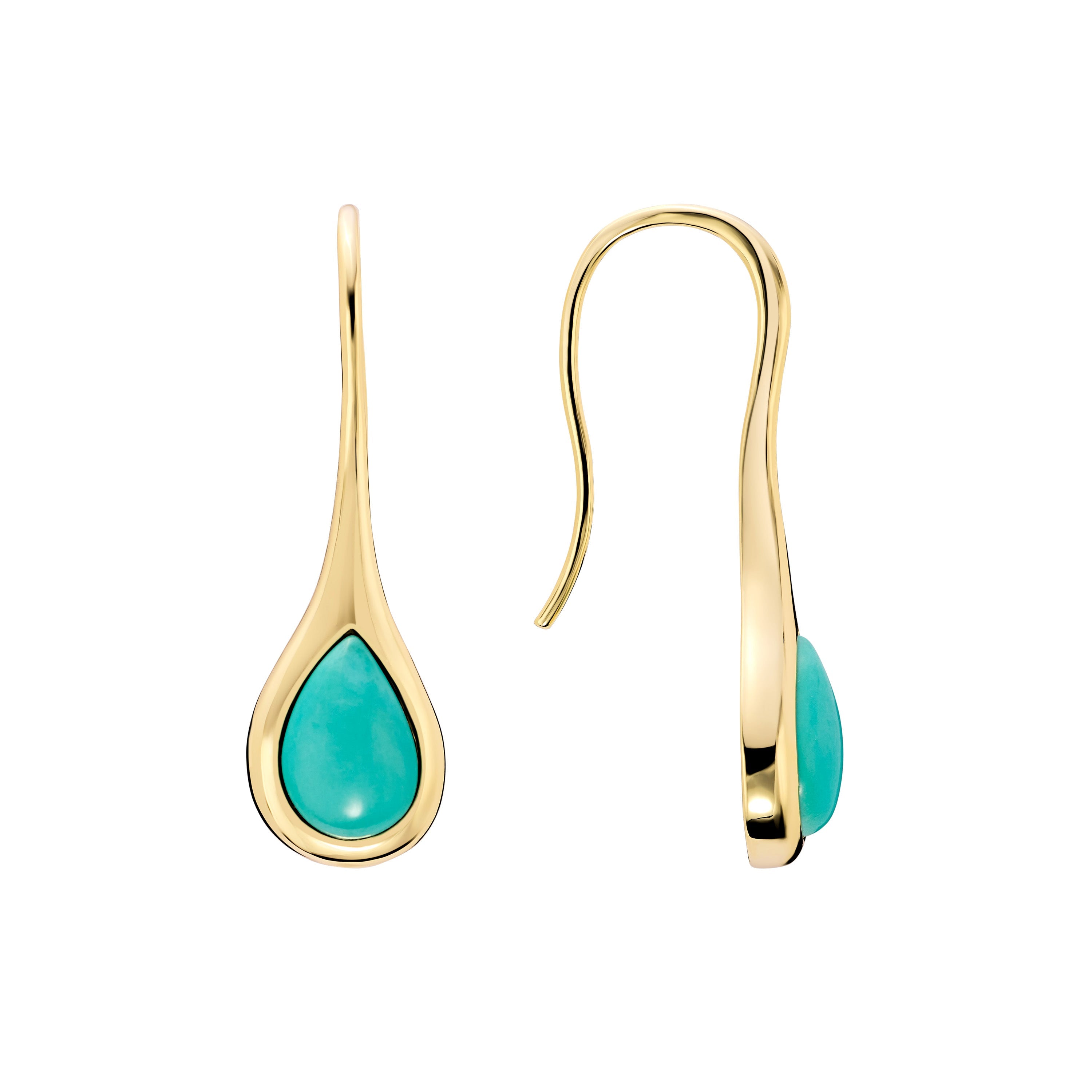 Turquoise Tide Drop Earrings