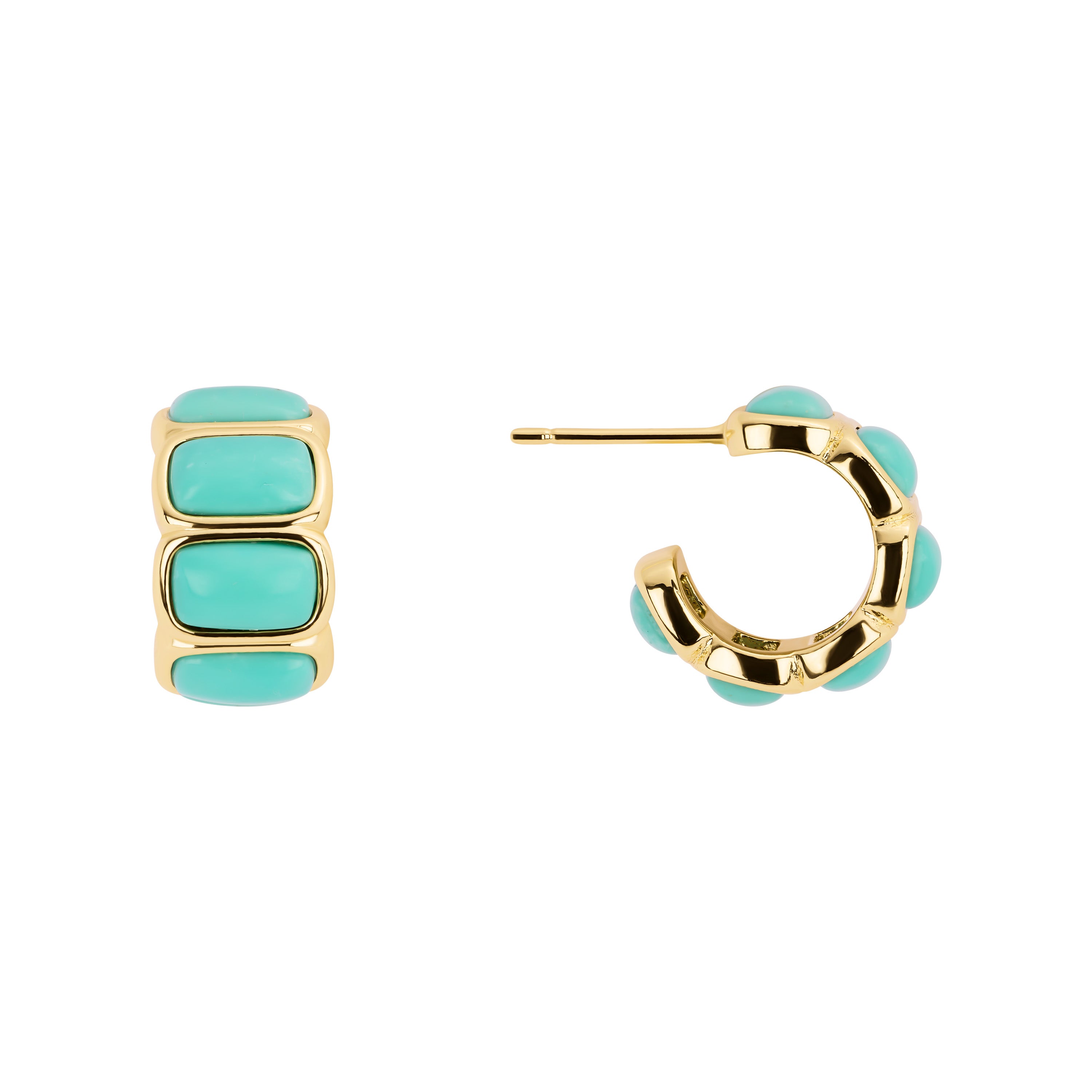 Azura Turquoise Hoop Earrings