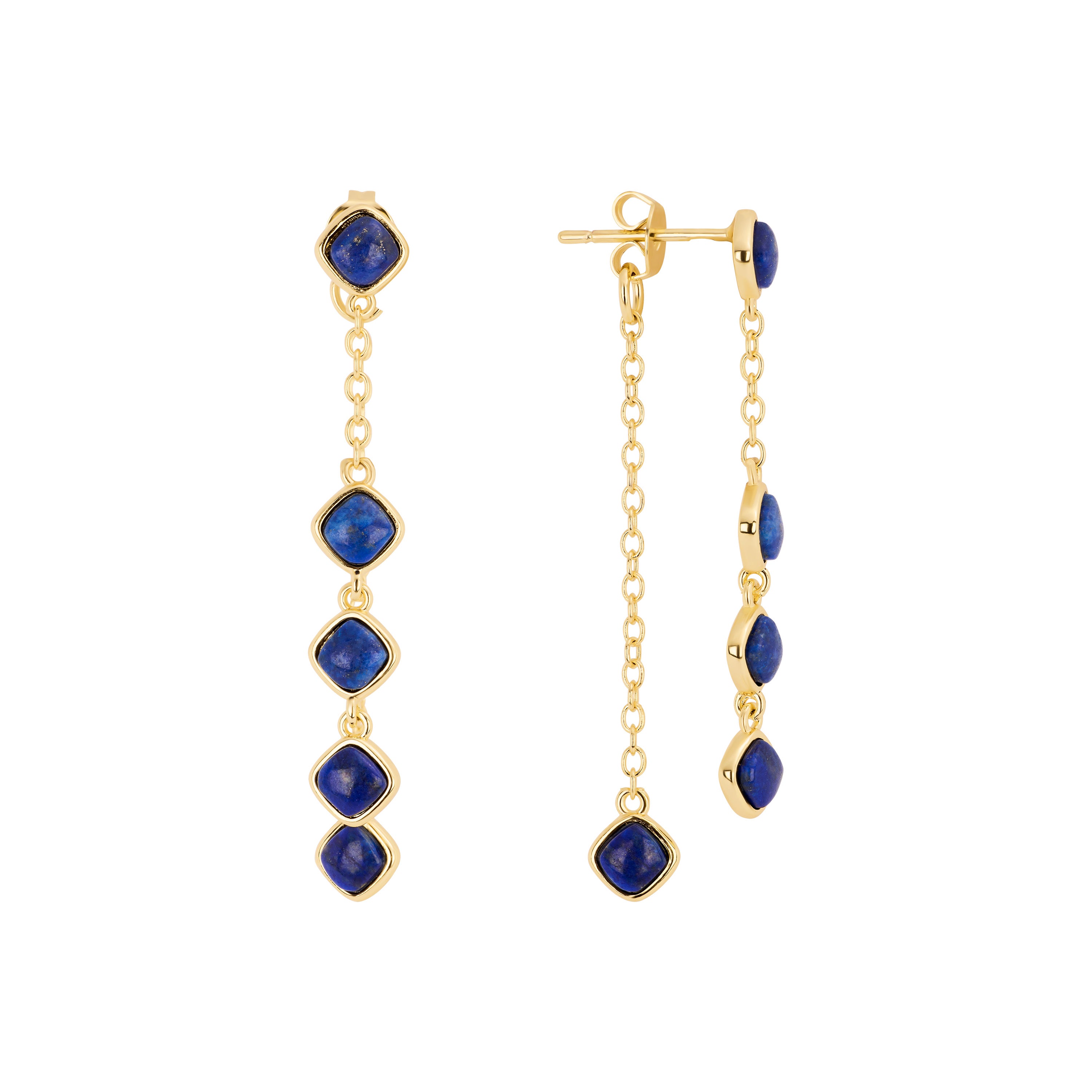 Cala Drop Lapis Earrings