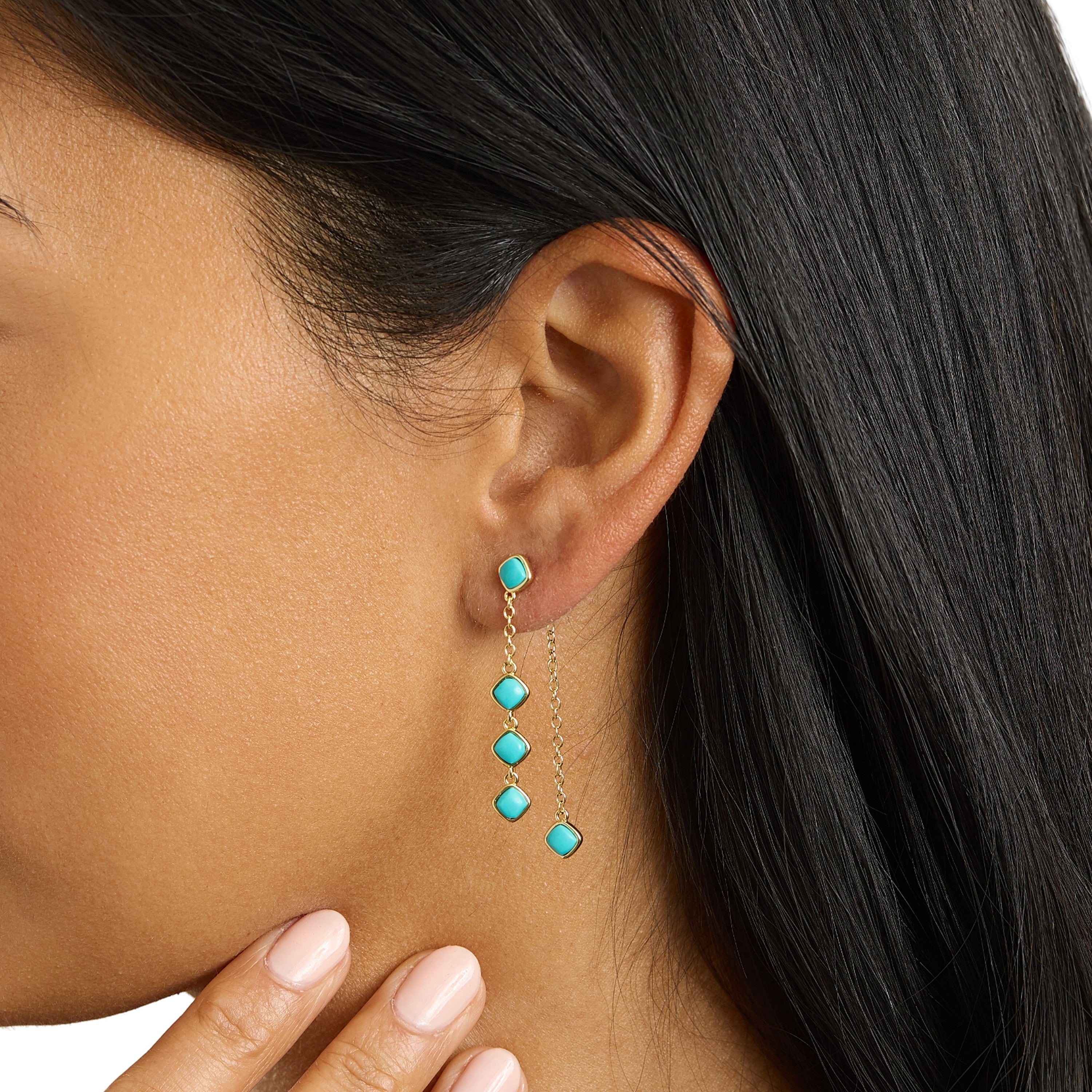 Cala Drop Turquoise Earrings