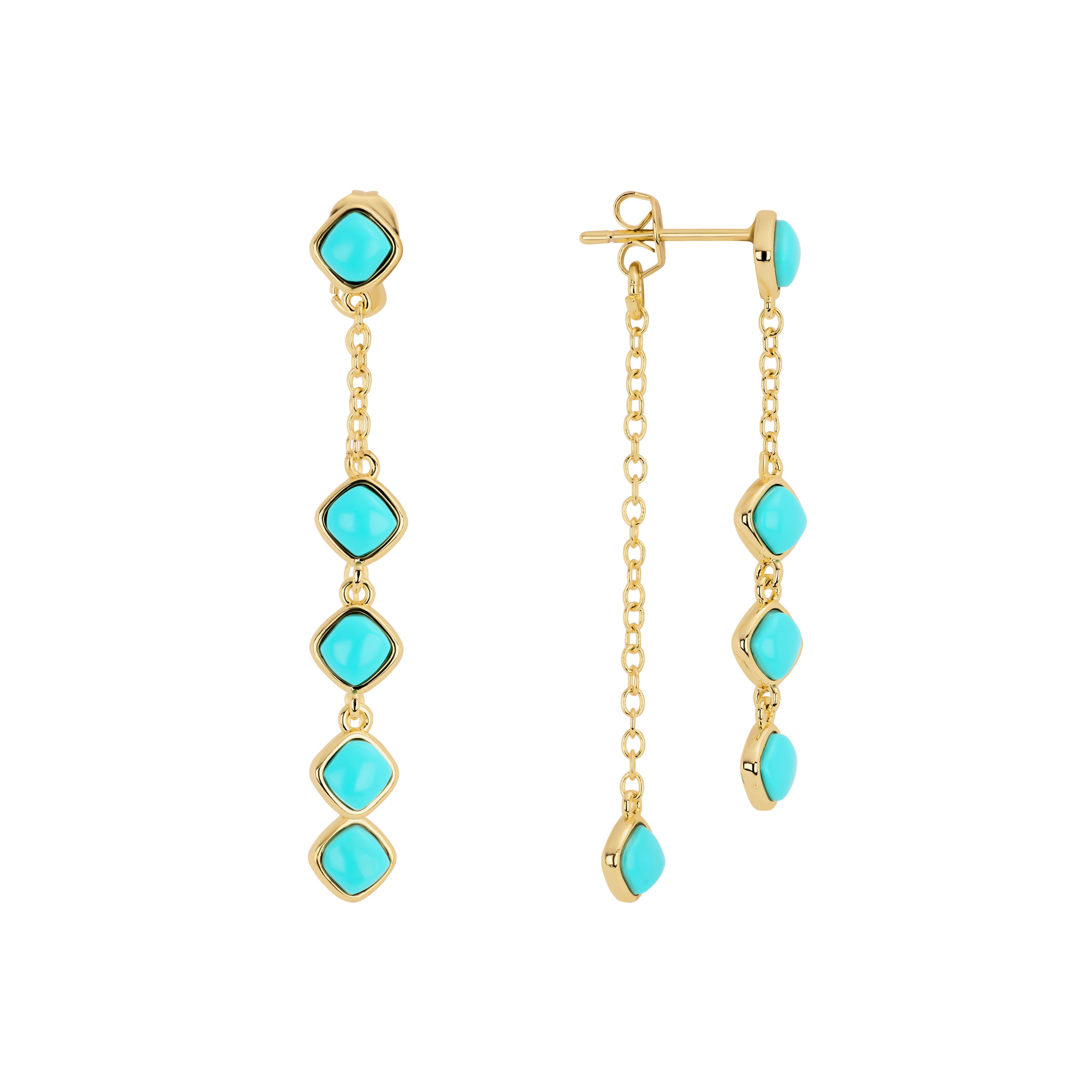 Cala Drop Turquoise Earrings