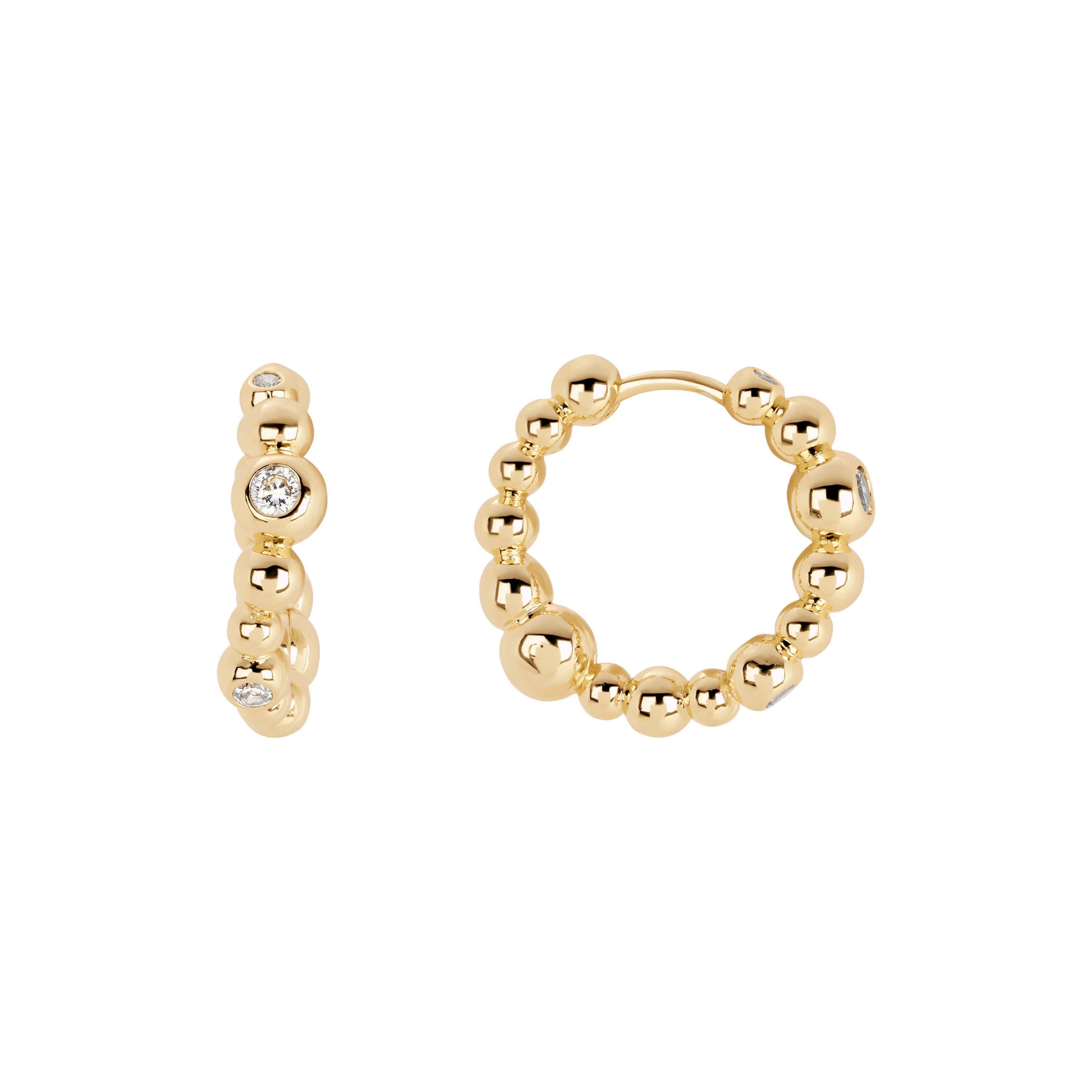Golden Glow Hoop Earrings