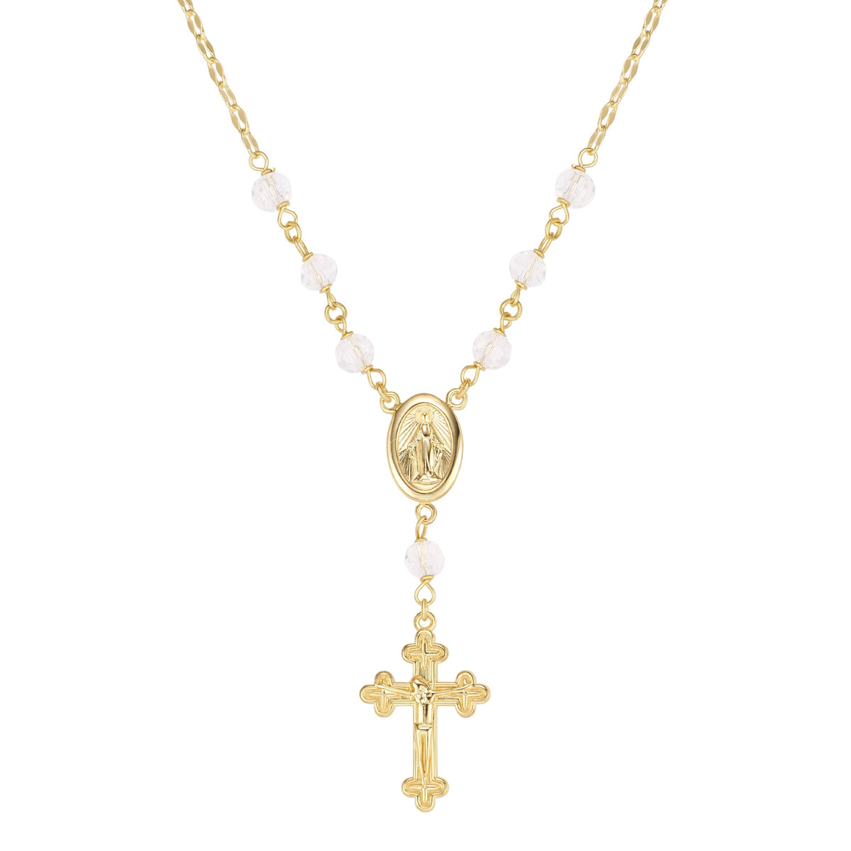 Madonna Beaded Rosary Necklace