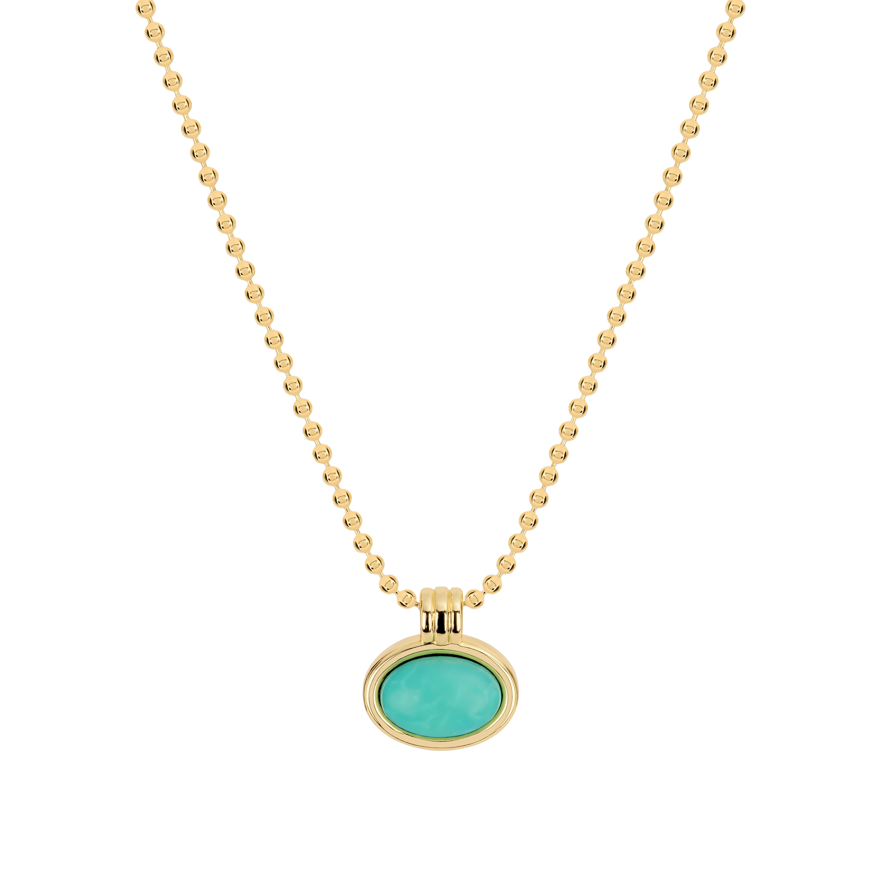 Cala Turquoise Pendant Beaded Necklace