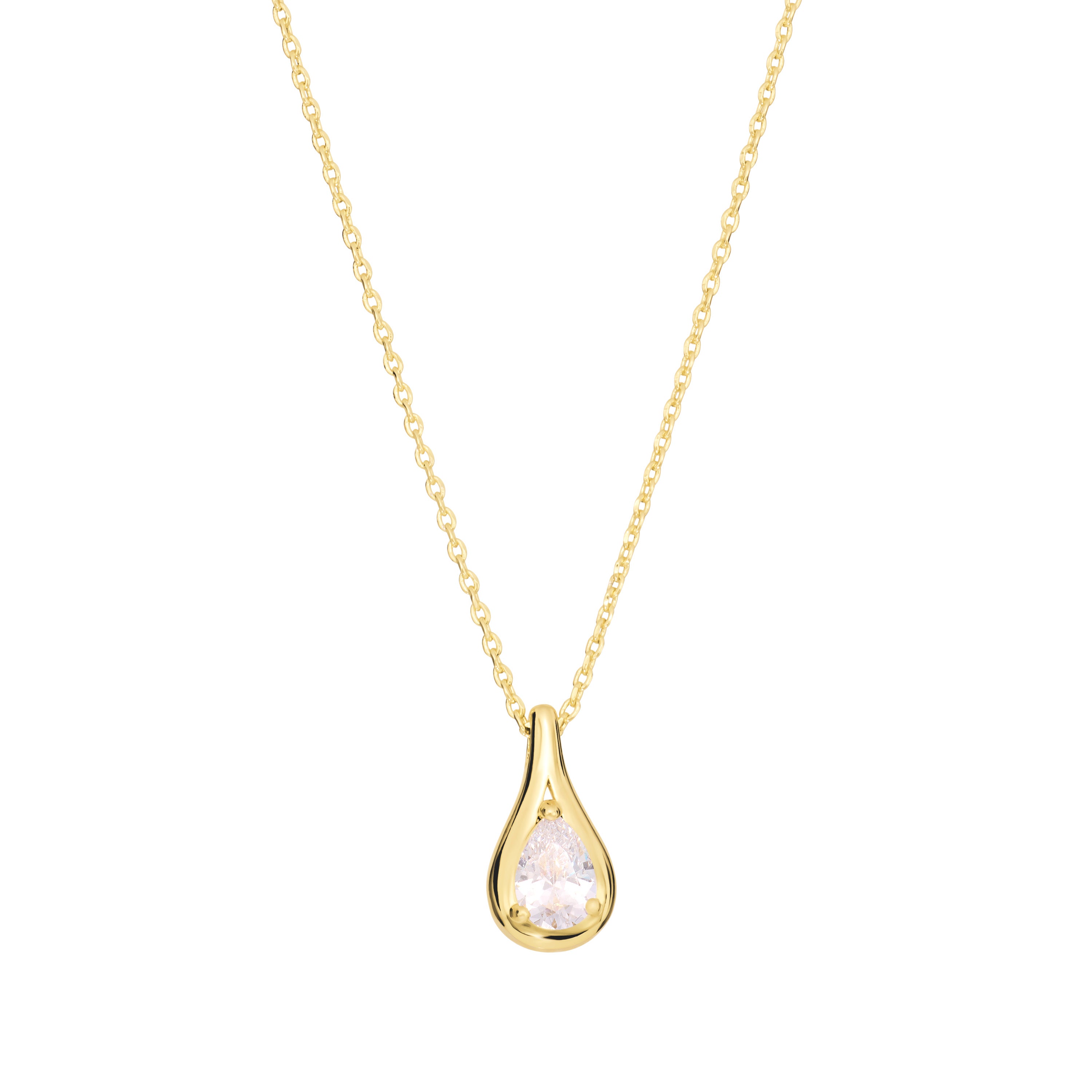Fiore Teardrop Pendant Necklace