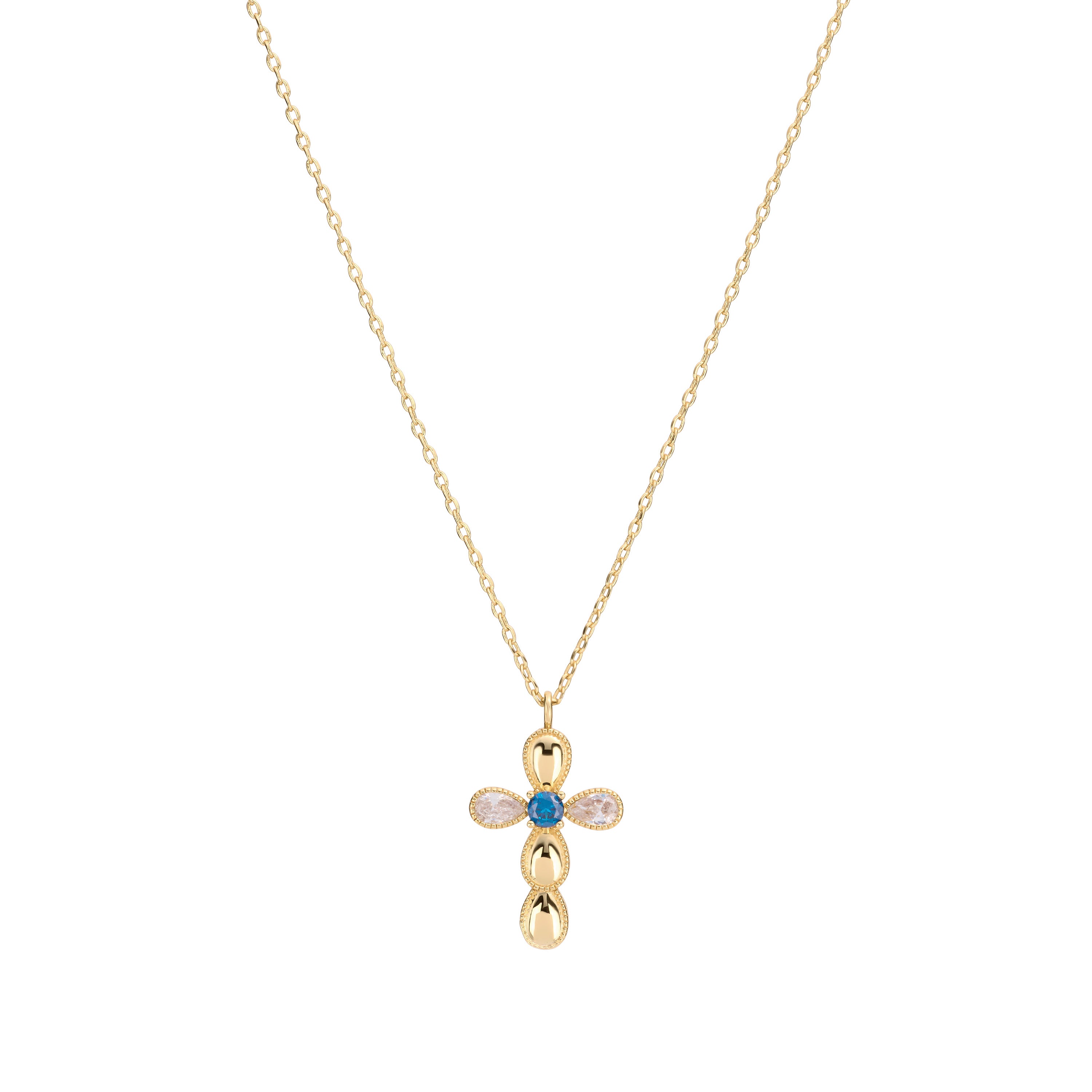 The Azure Cross Necklace