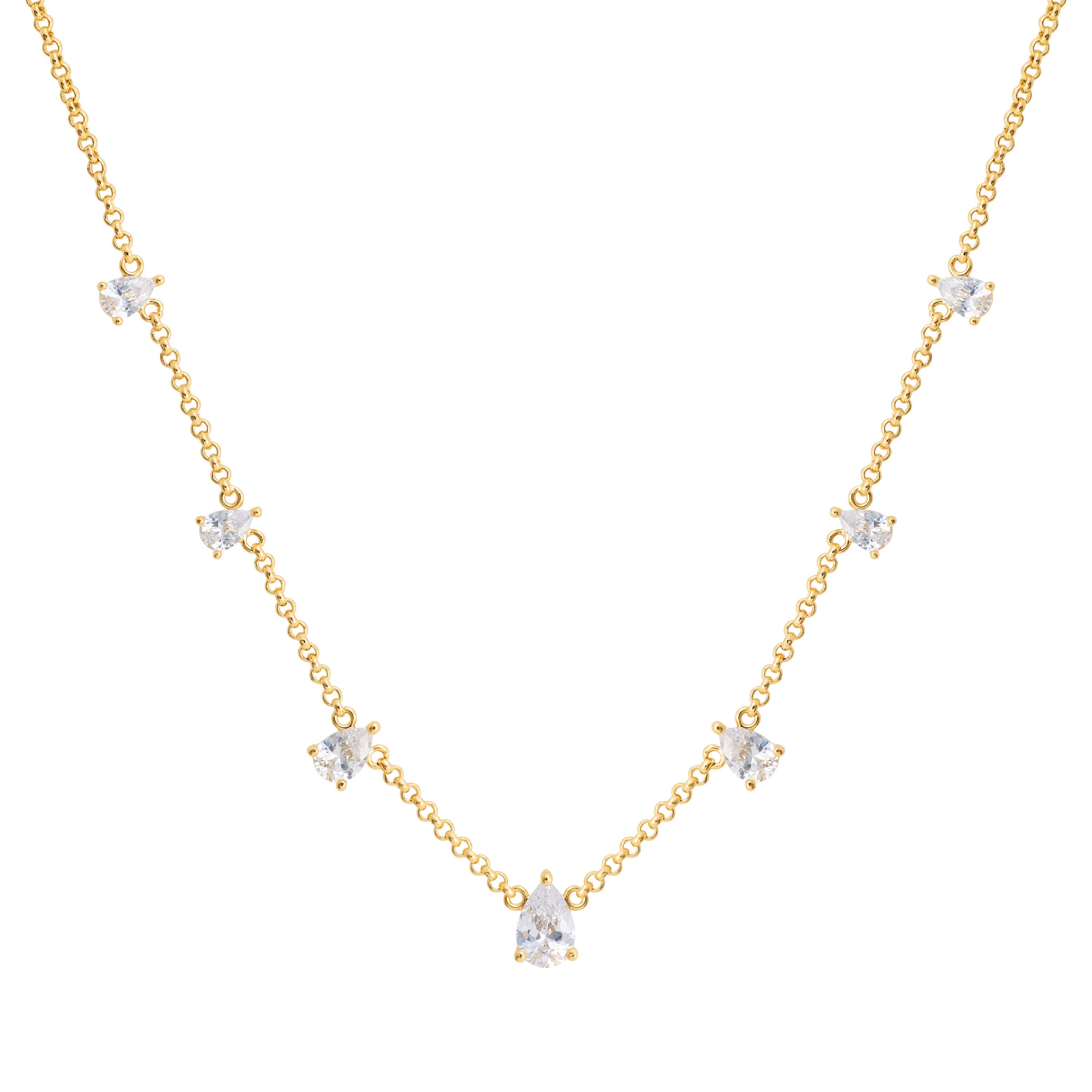 Pear Cascade Necklace