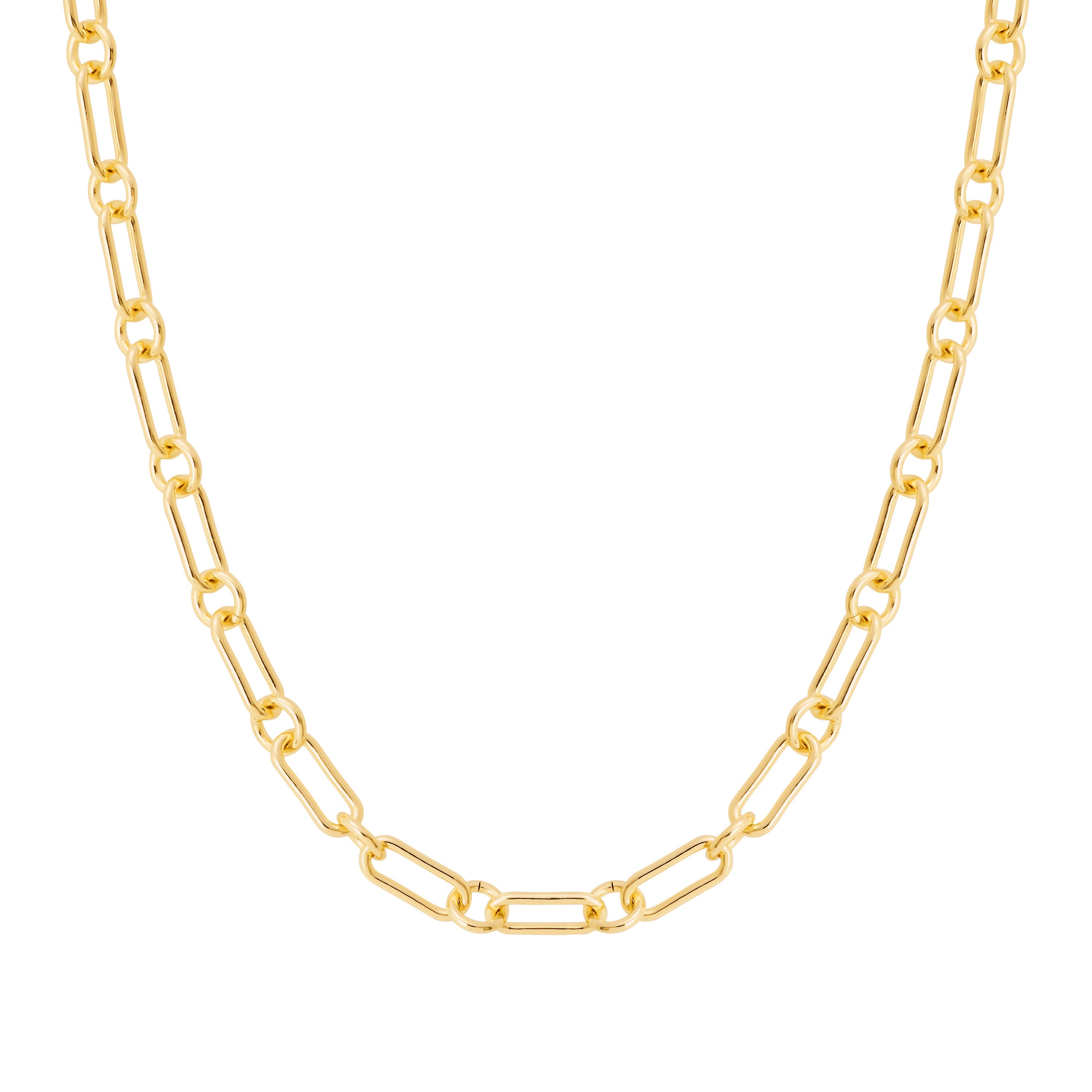 Chain Link Charm Holder Necklace