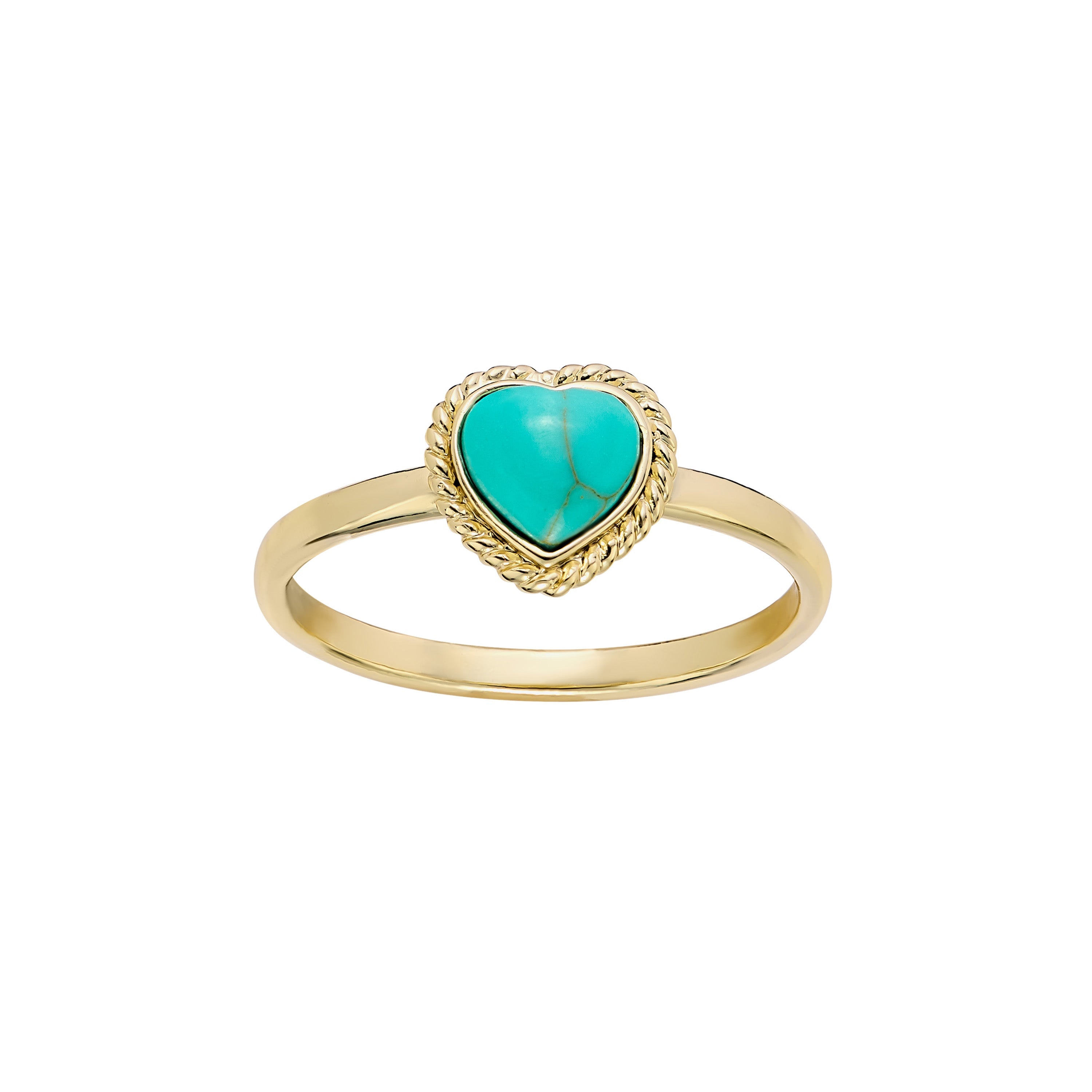 Turquoise Tide Heart Ring