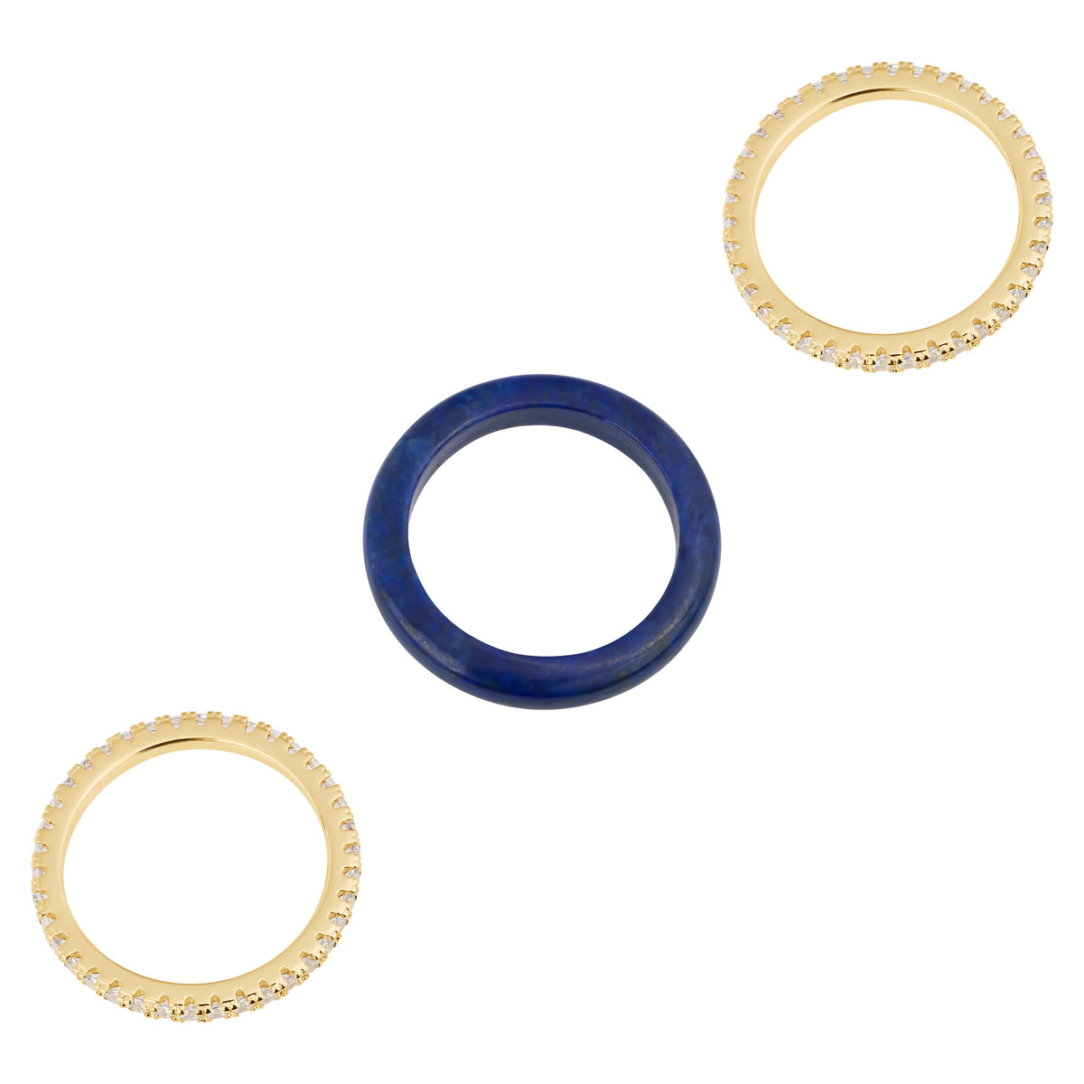 Nior Lapis Trio Ring
