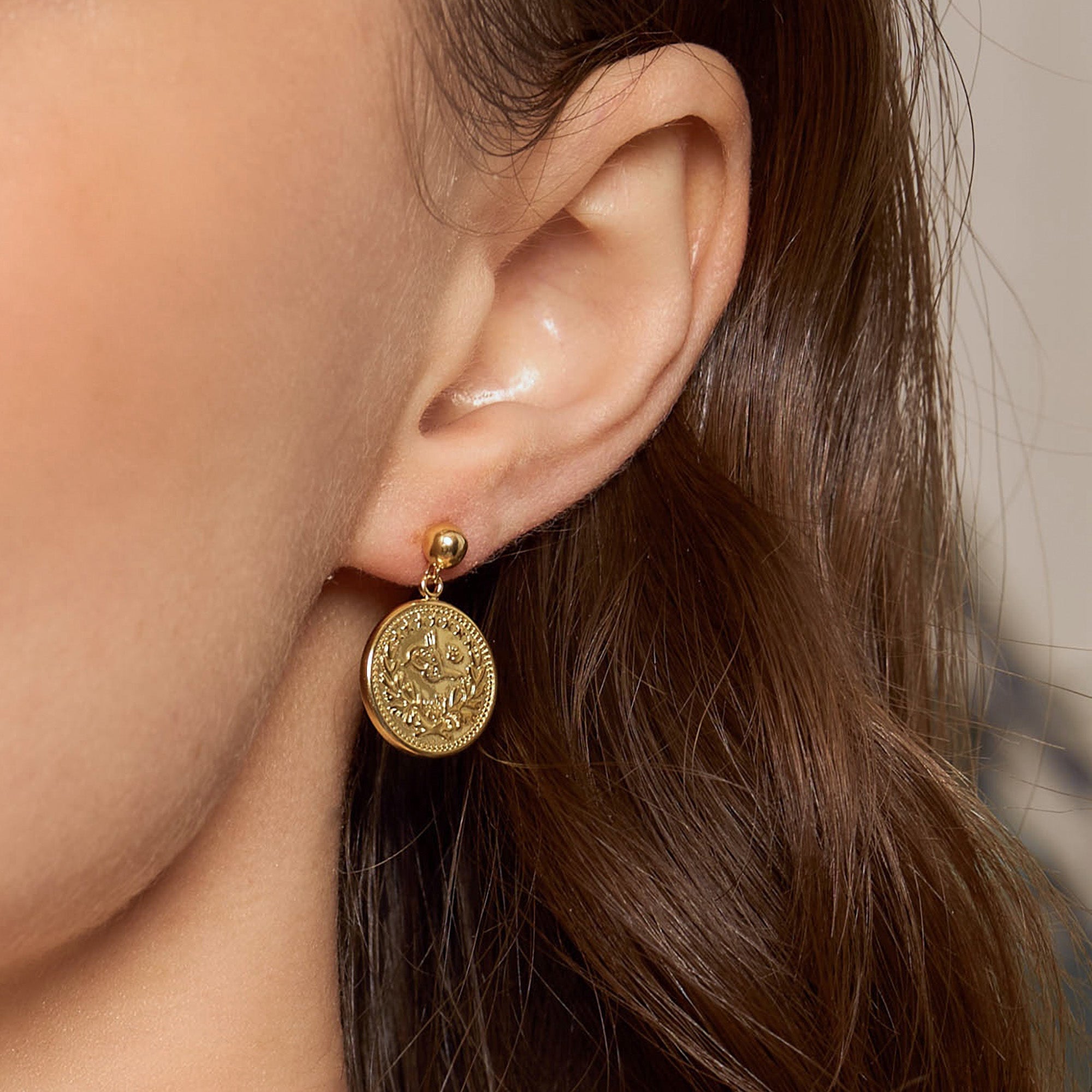 Desert Coin Drop Earrings