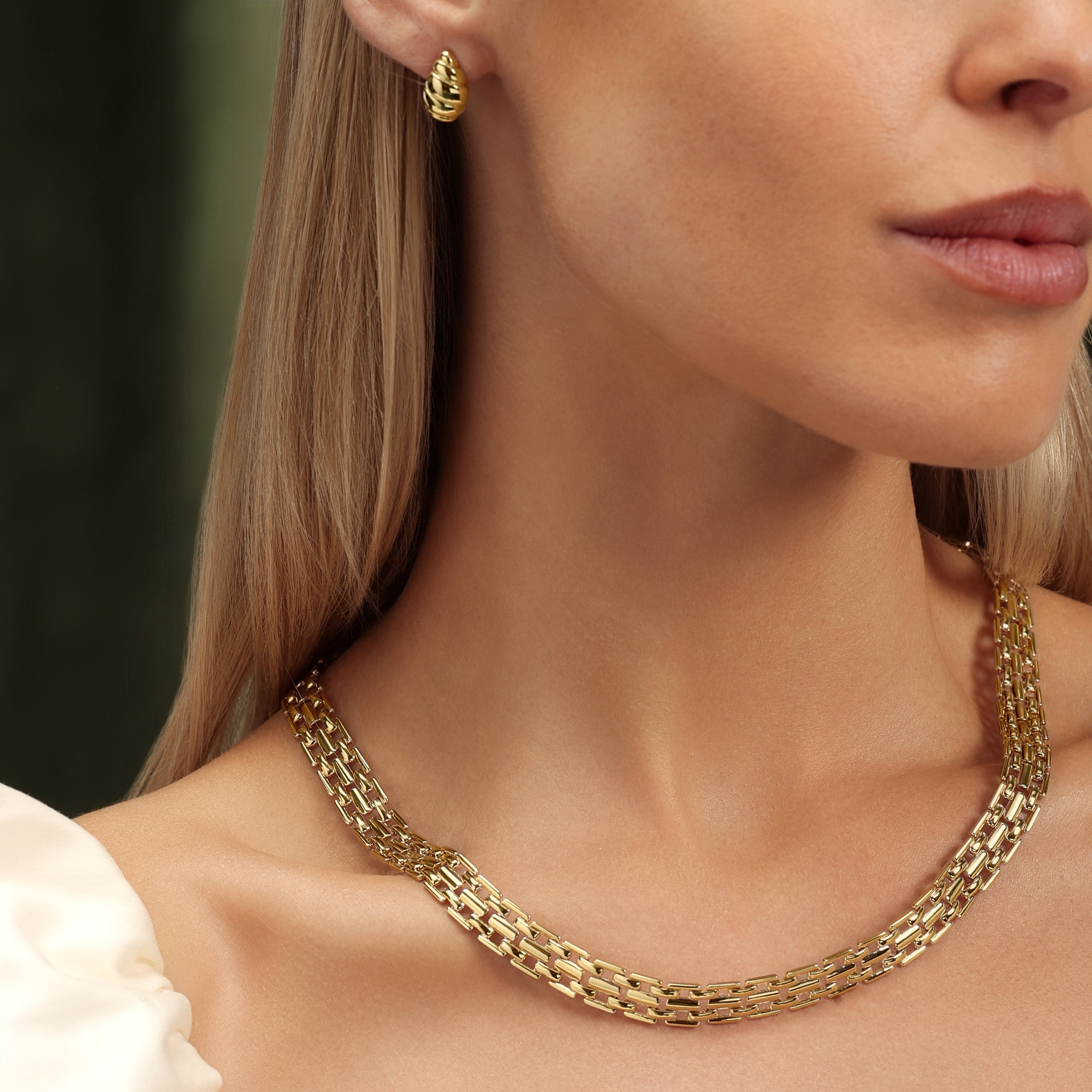 The Muse Chain Link Watchband Necklace