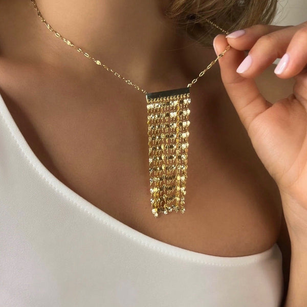 Mirror Link Bar Necklace
