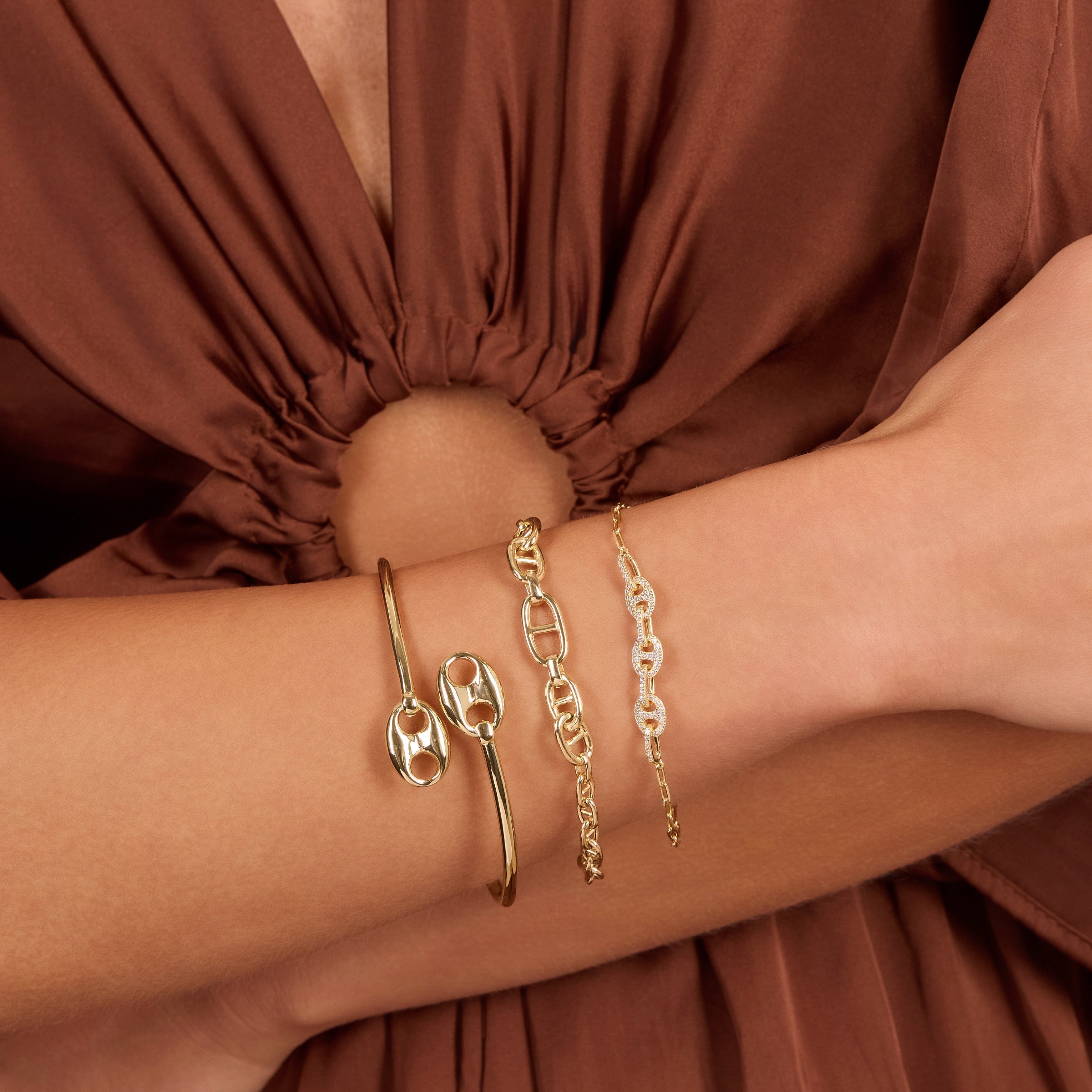 Graduated Mariner Link Bracelet