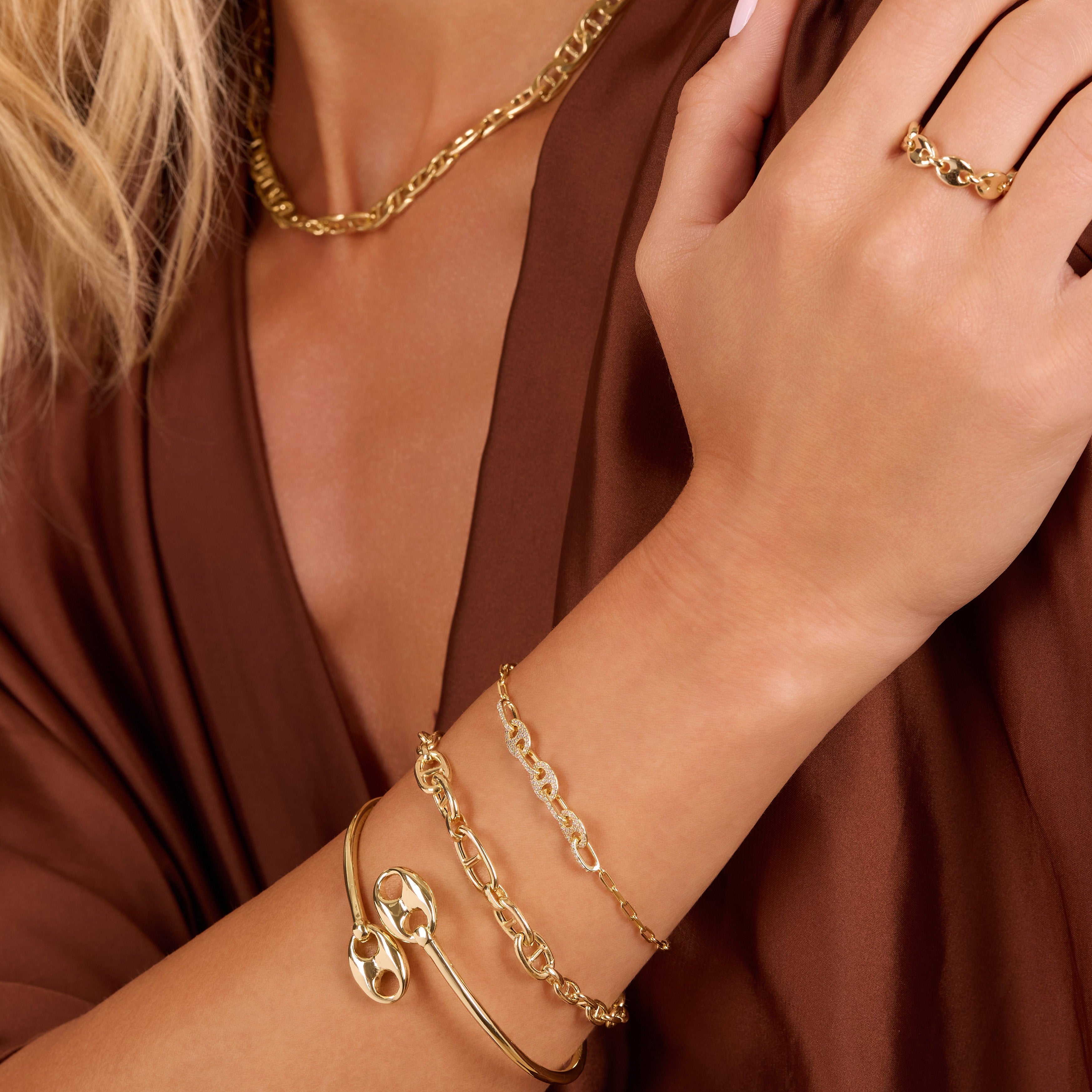 Graduated Mariner Link Bracelet