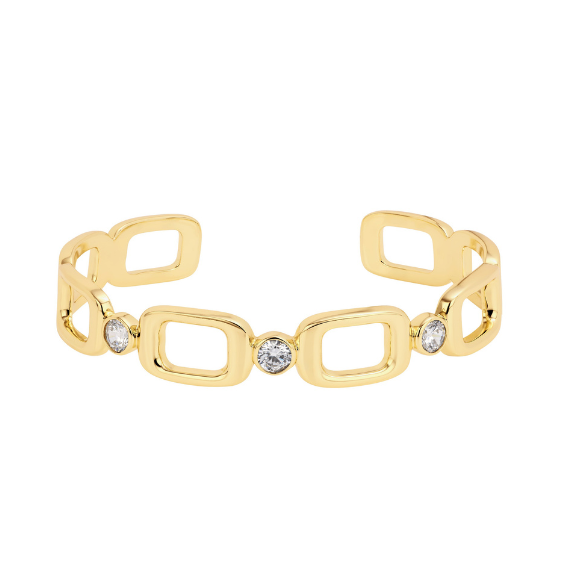 La Dorée Square Link Cuff Bracelet