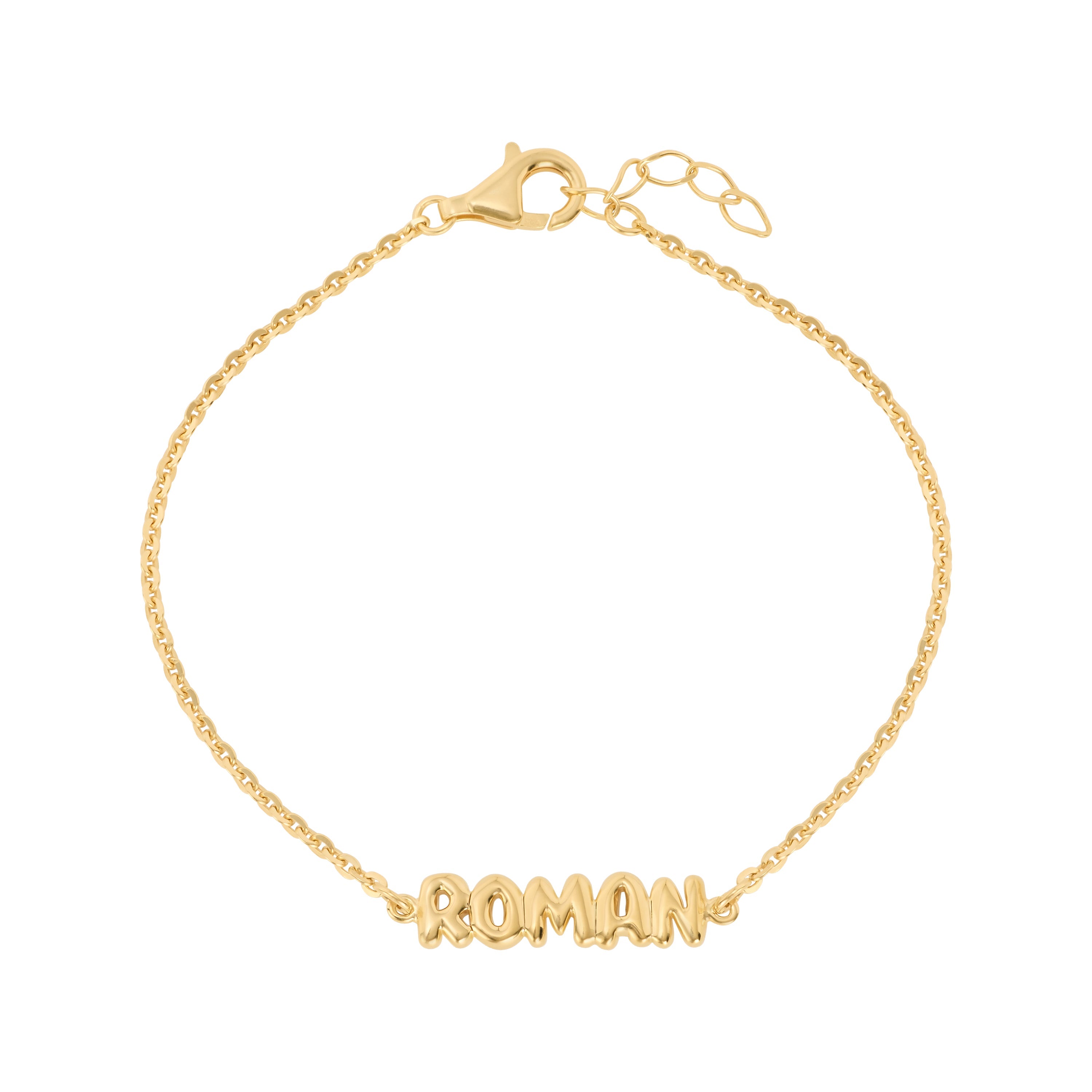 Personalized Bubble Name Bracelet