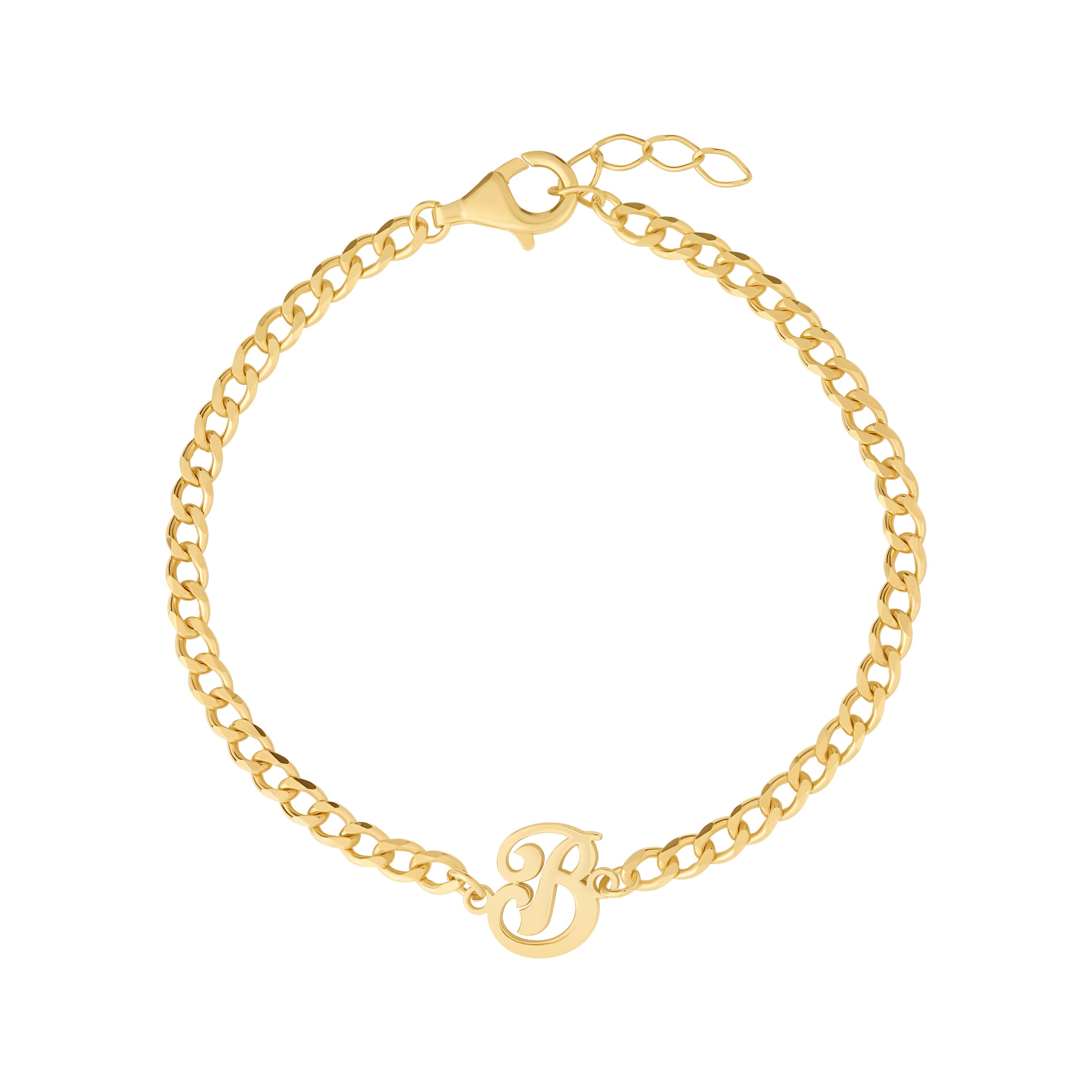 Personalized Cursive Initial Bracelet
