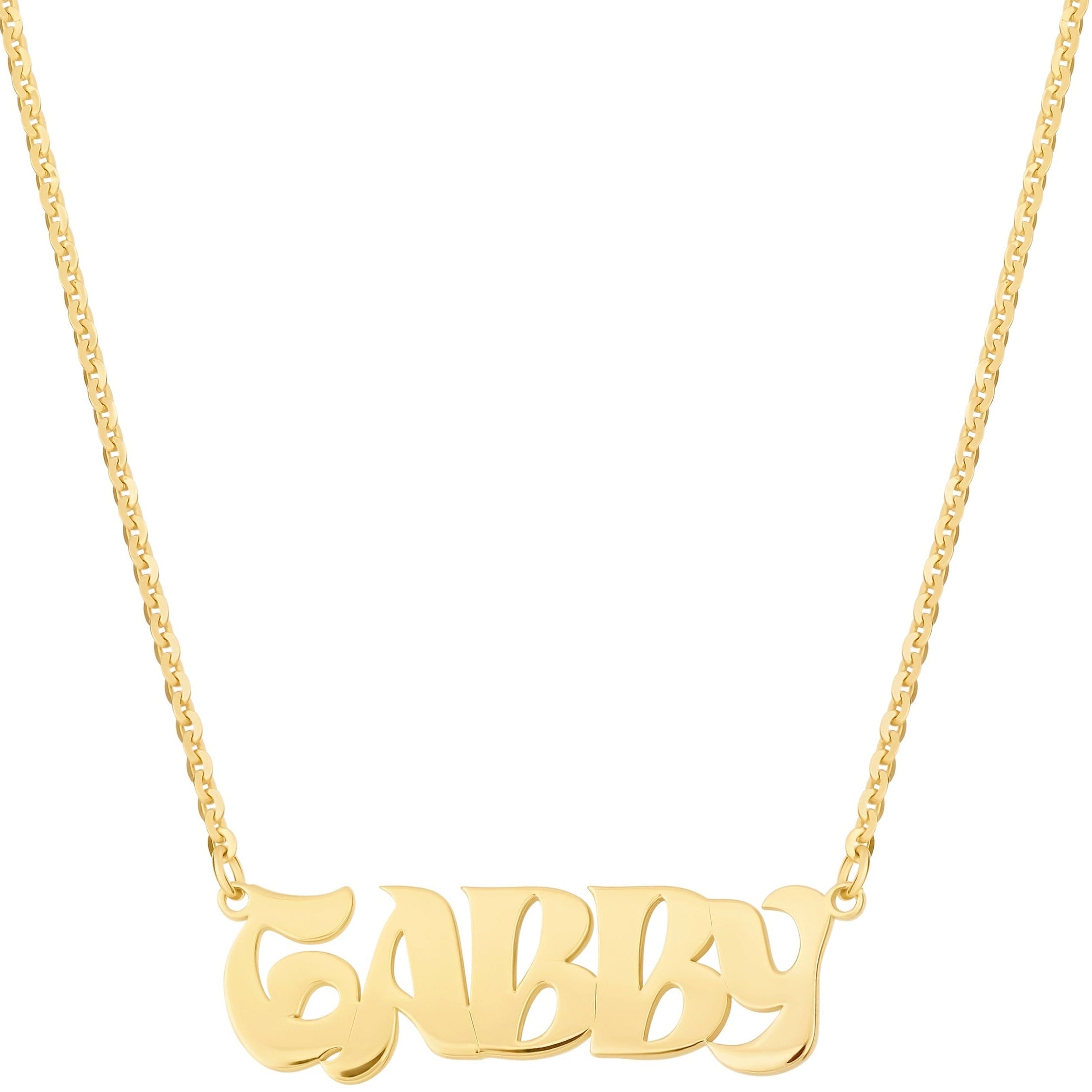 Groovy Letter Name Necklace