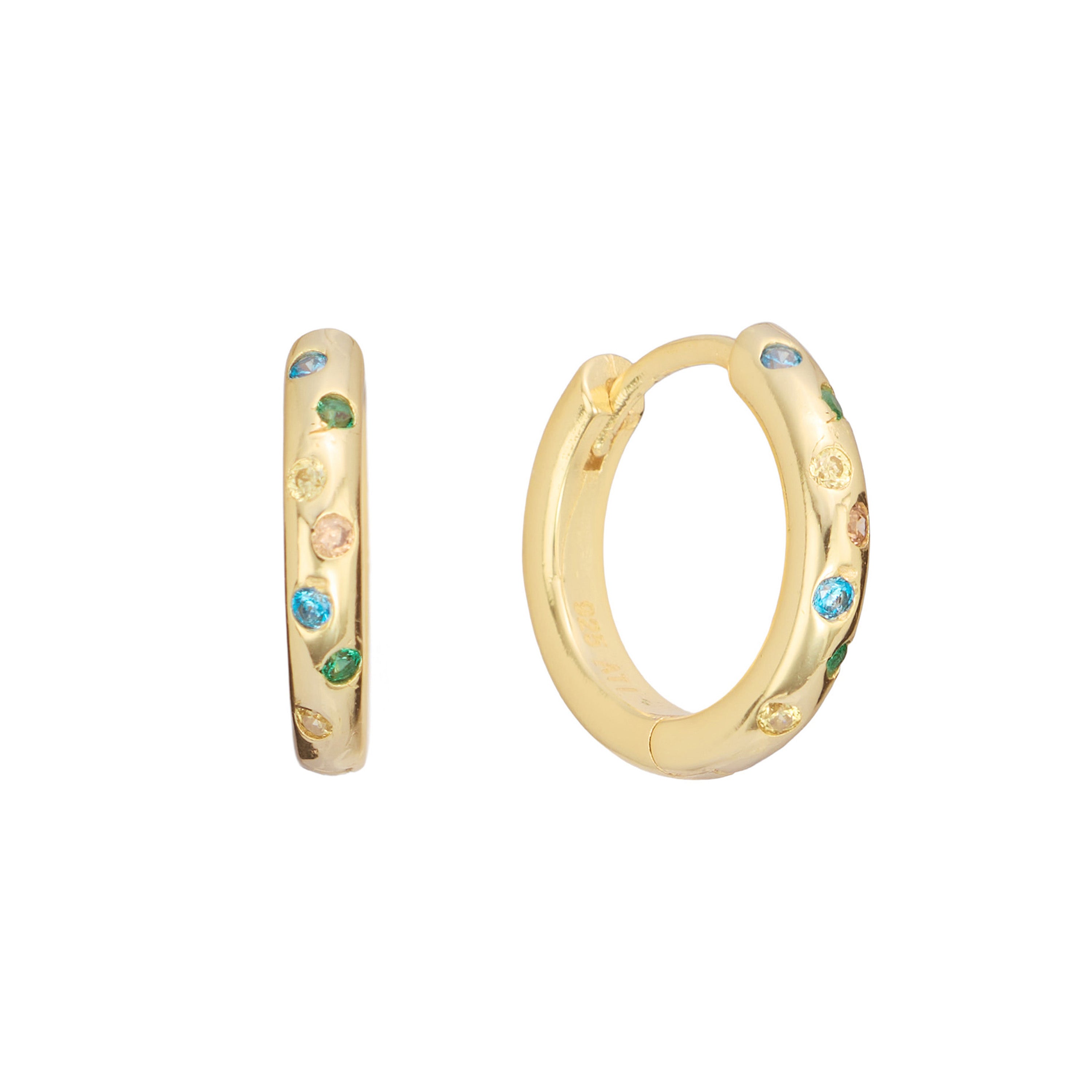 Celestial Coast Huggie Earrings