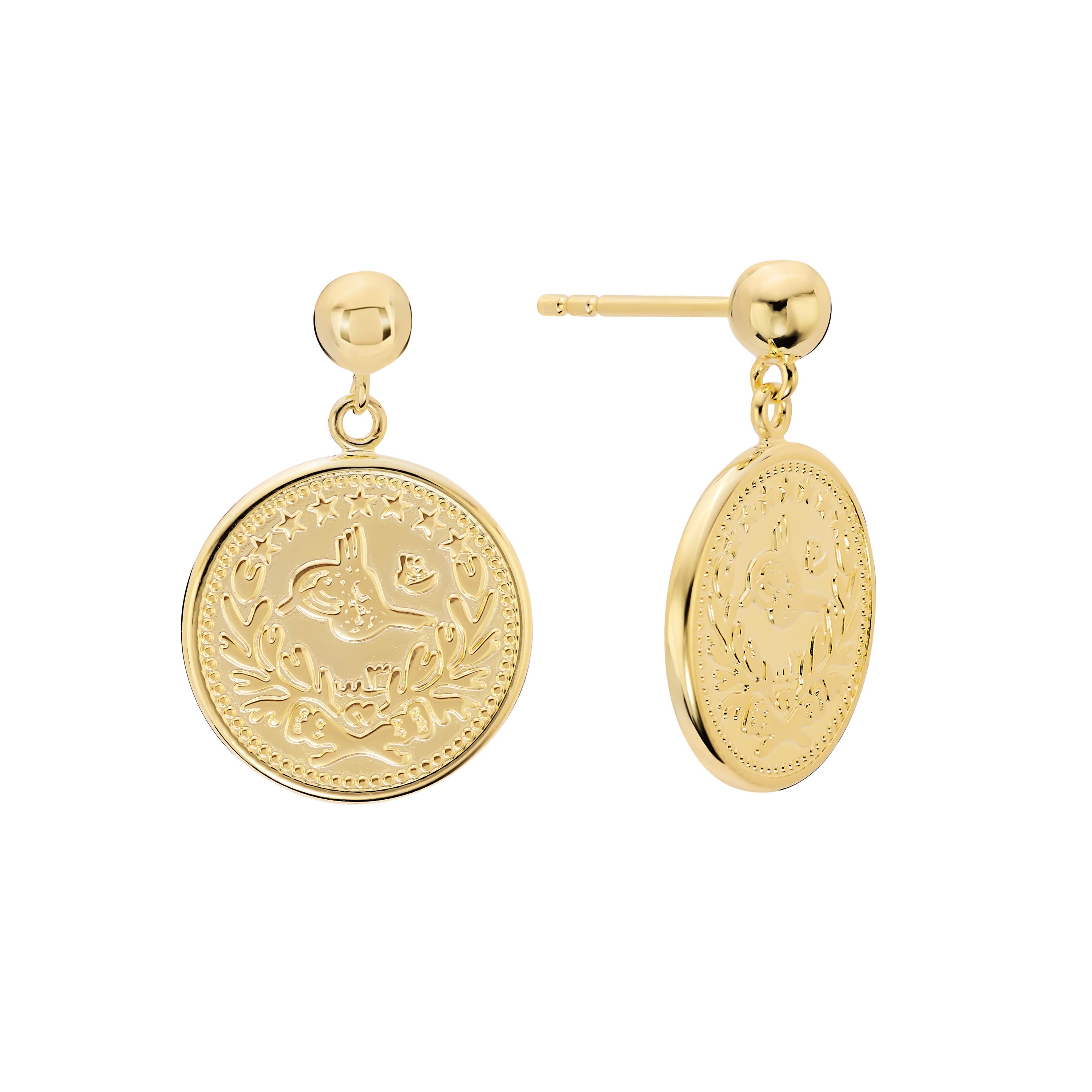 Desert Coin Drop Earrings