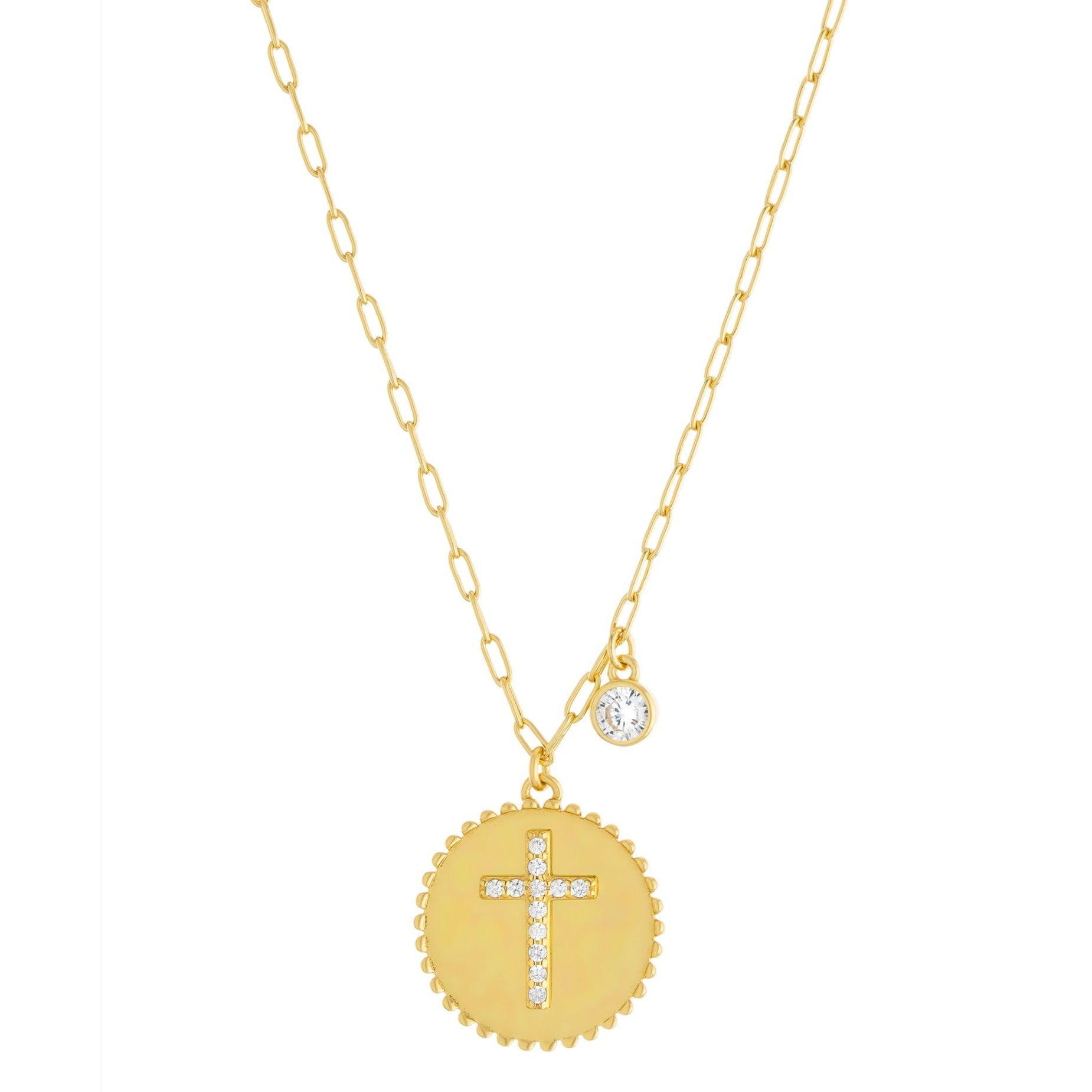 Eternal Cross Medallion Necklace