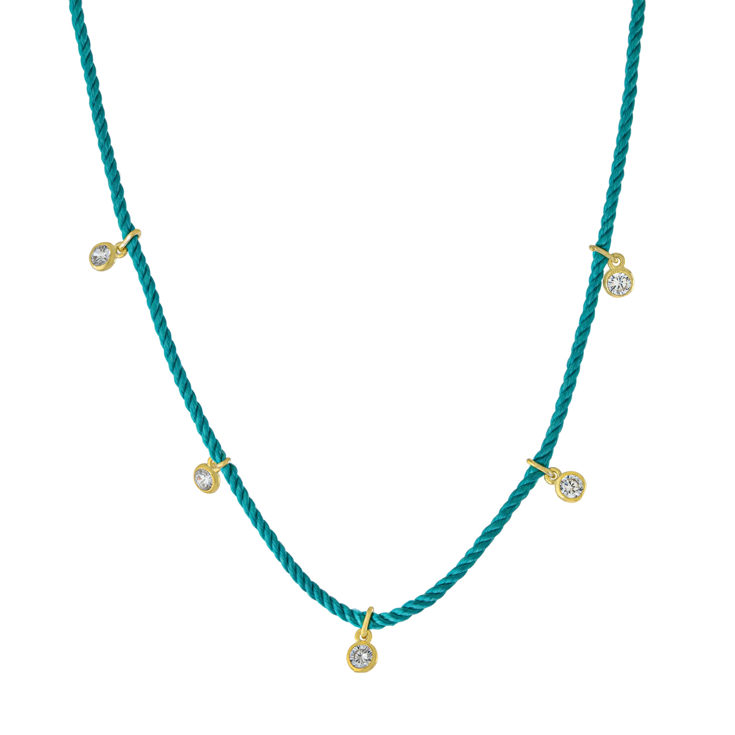 Aegean Horizon Cord Charm Necklace