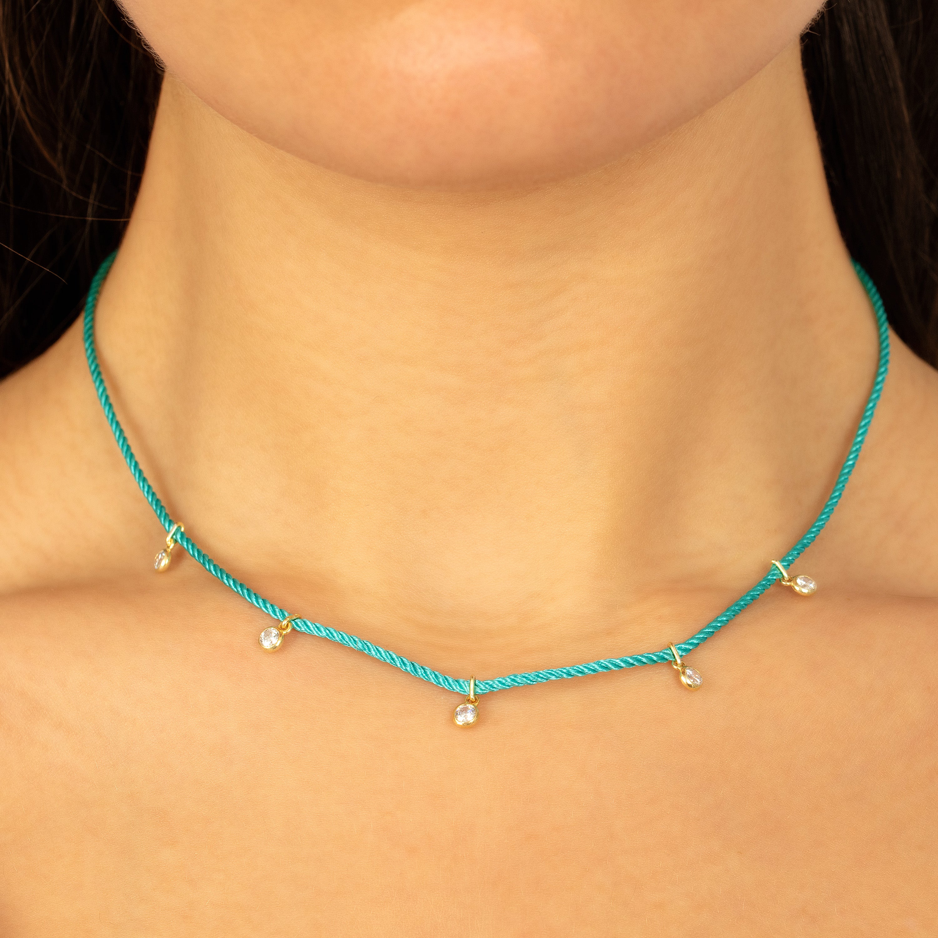 Aegean Horizon Cord Charm Necklace
