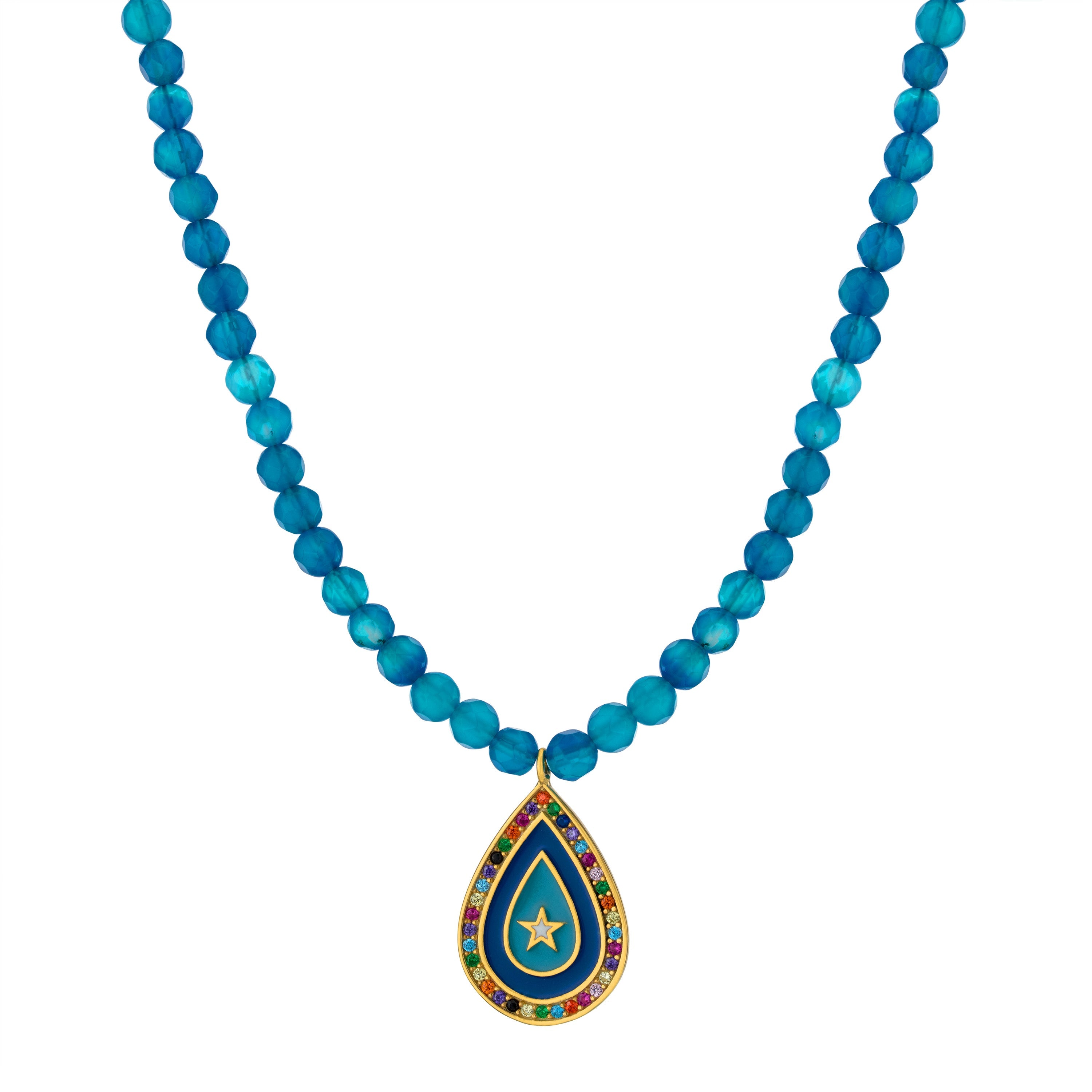 Mediterranean Star Beaded Necklace