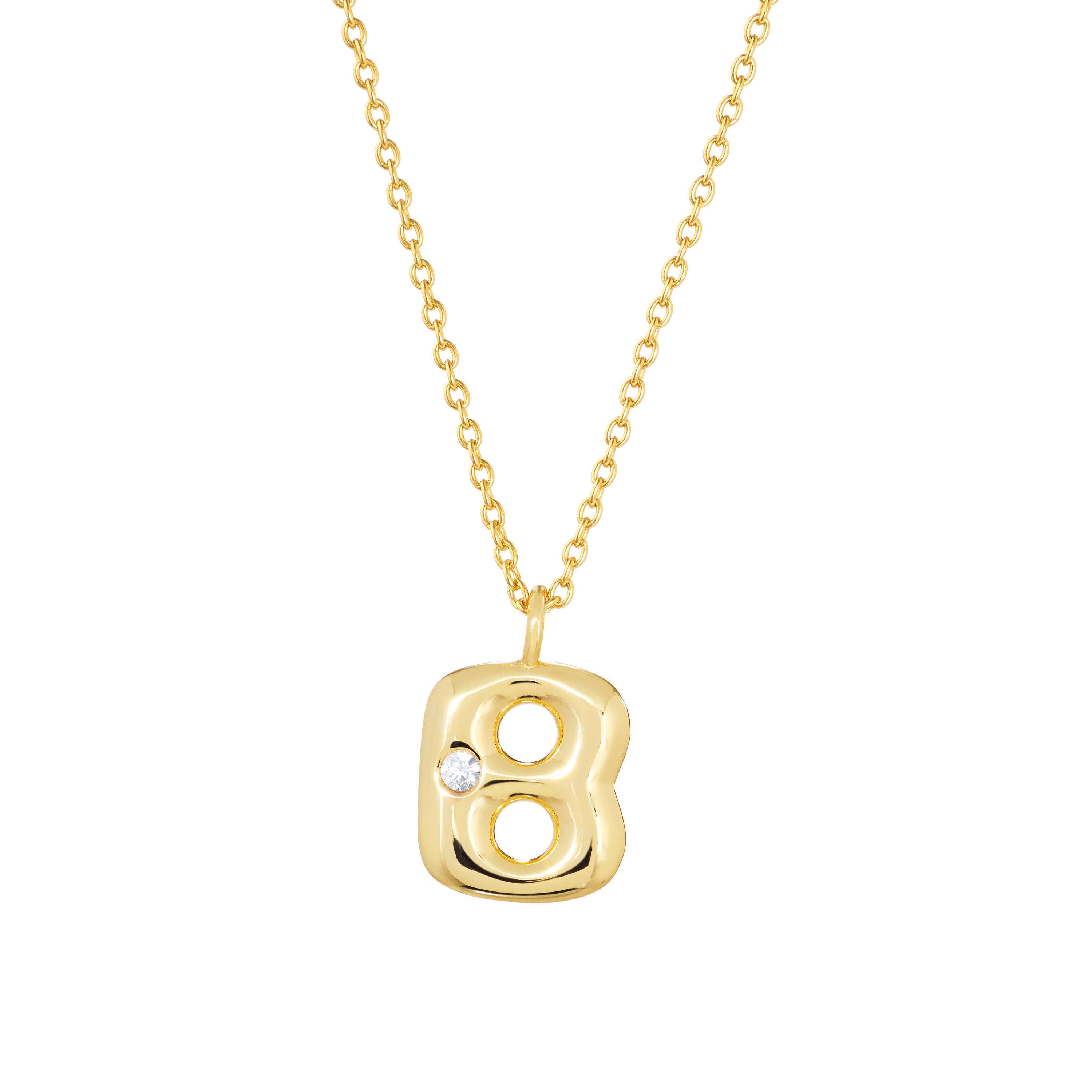 Bubble Initial Necklace