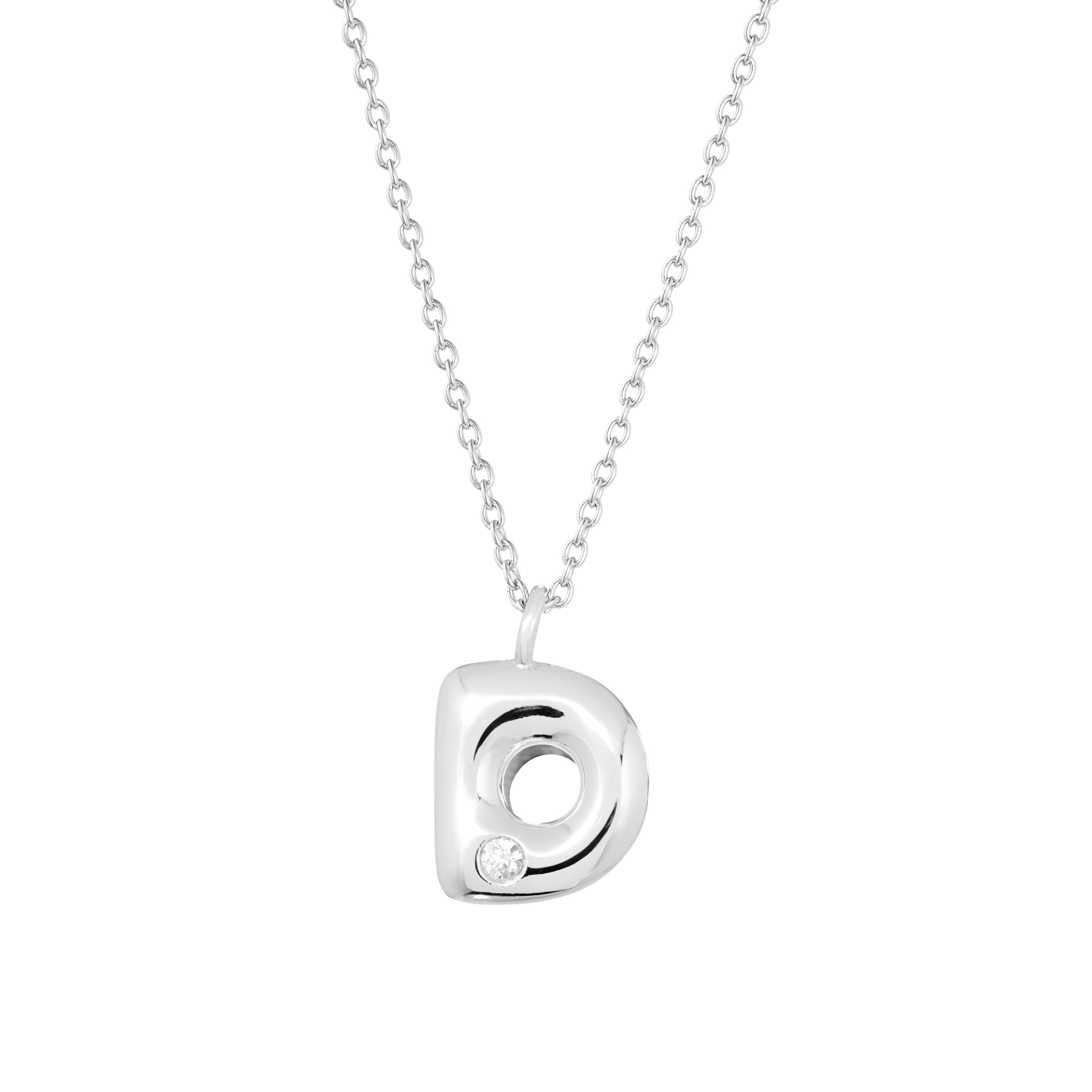 Bubble Initial Necklace