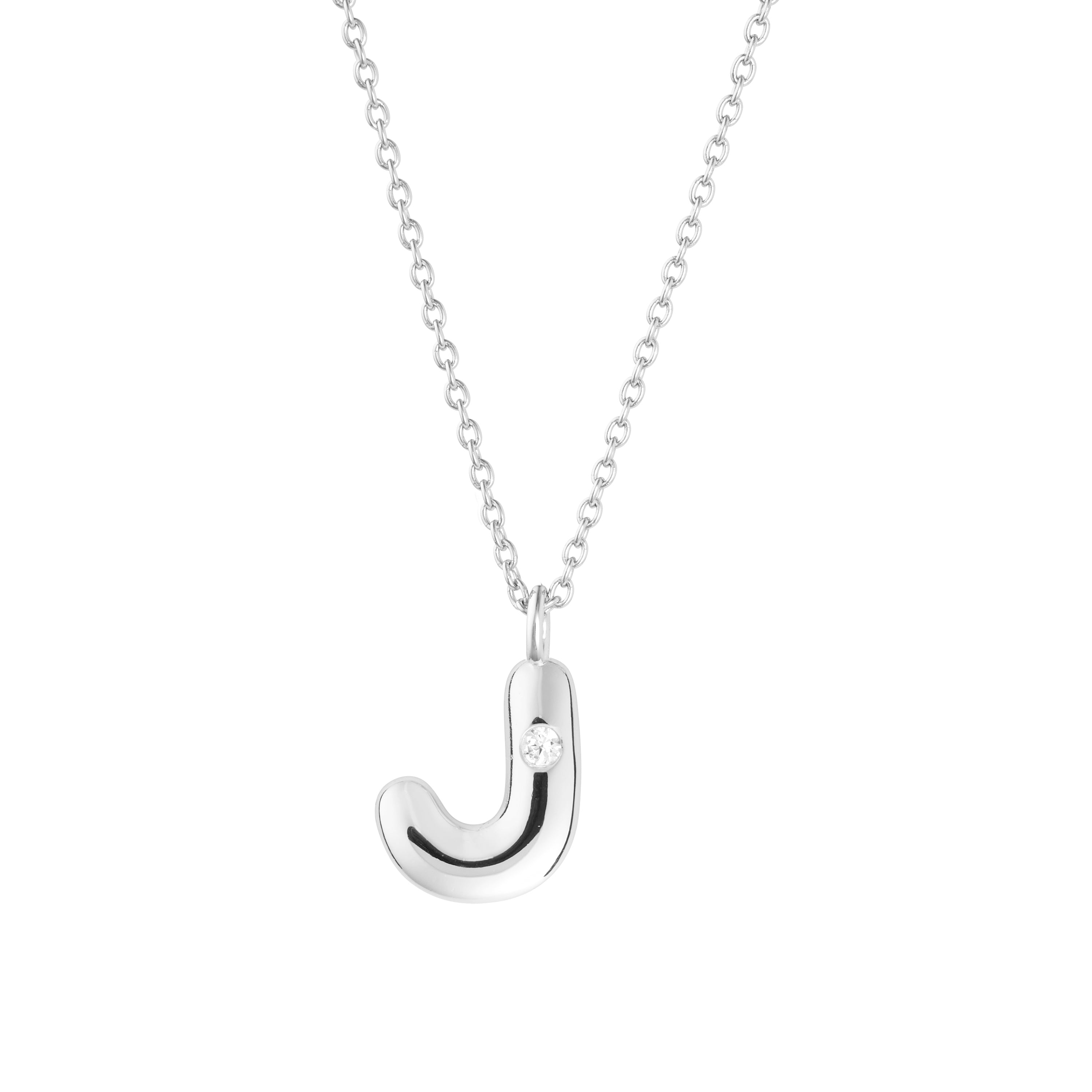 Bubble Initial Necklace