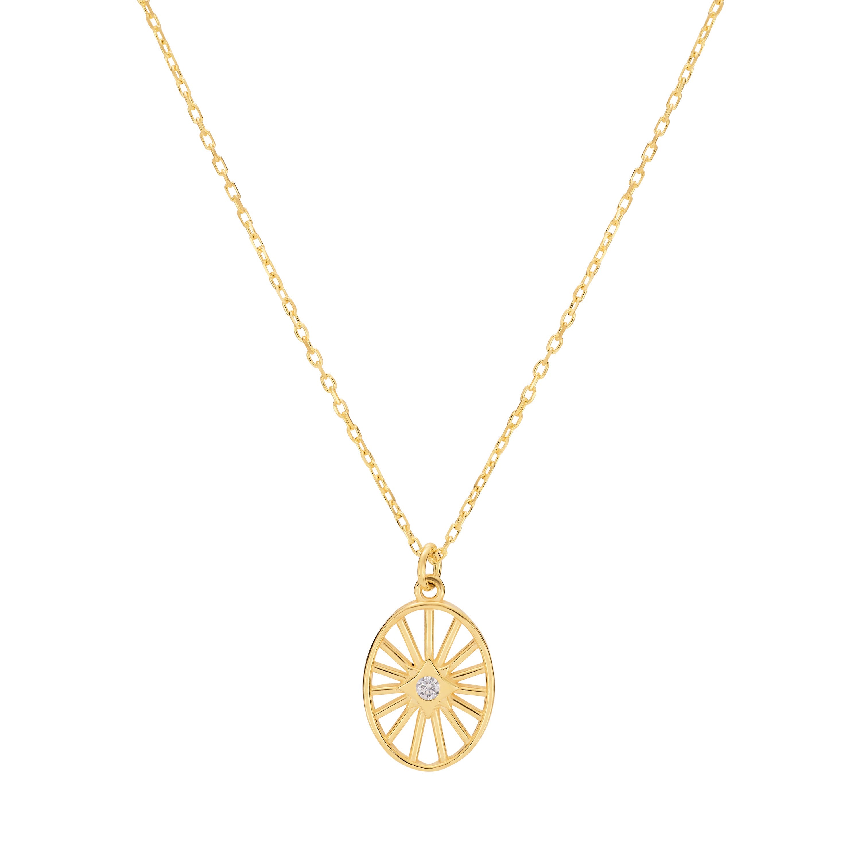 Solara Sun Pendant Necklace