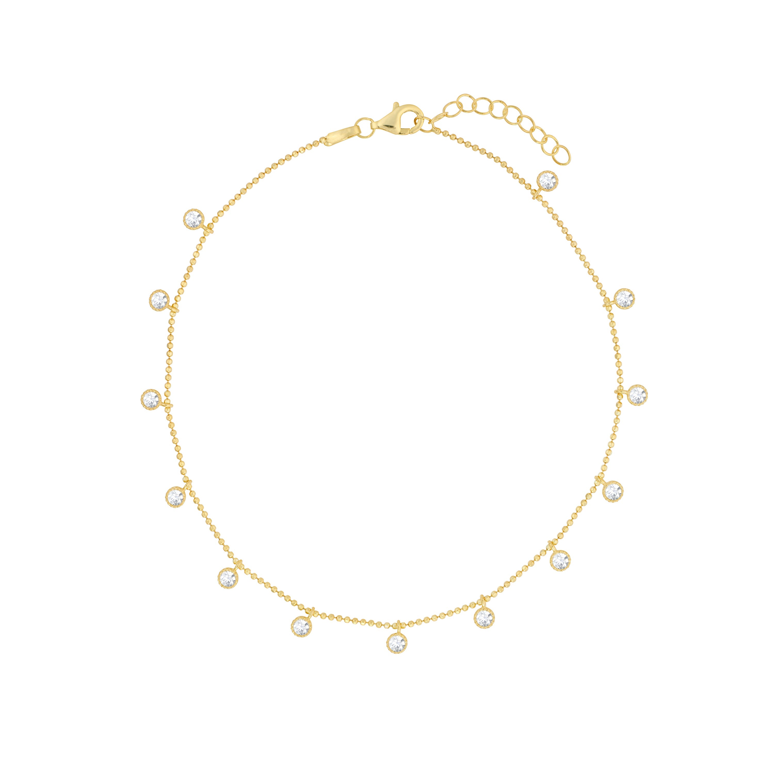 Sunlit Charm Drop Anklet