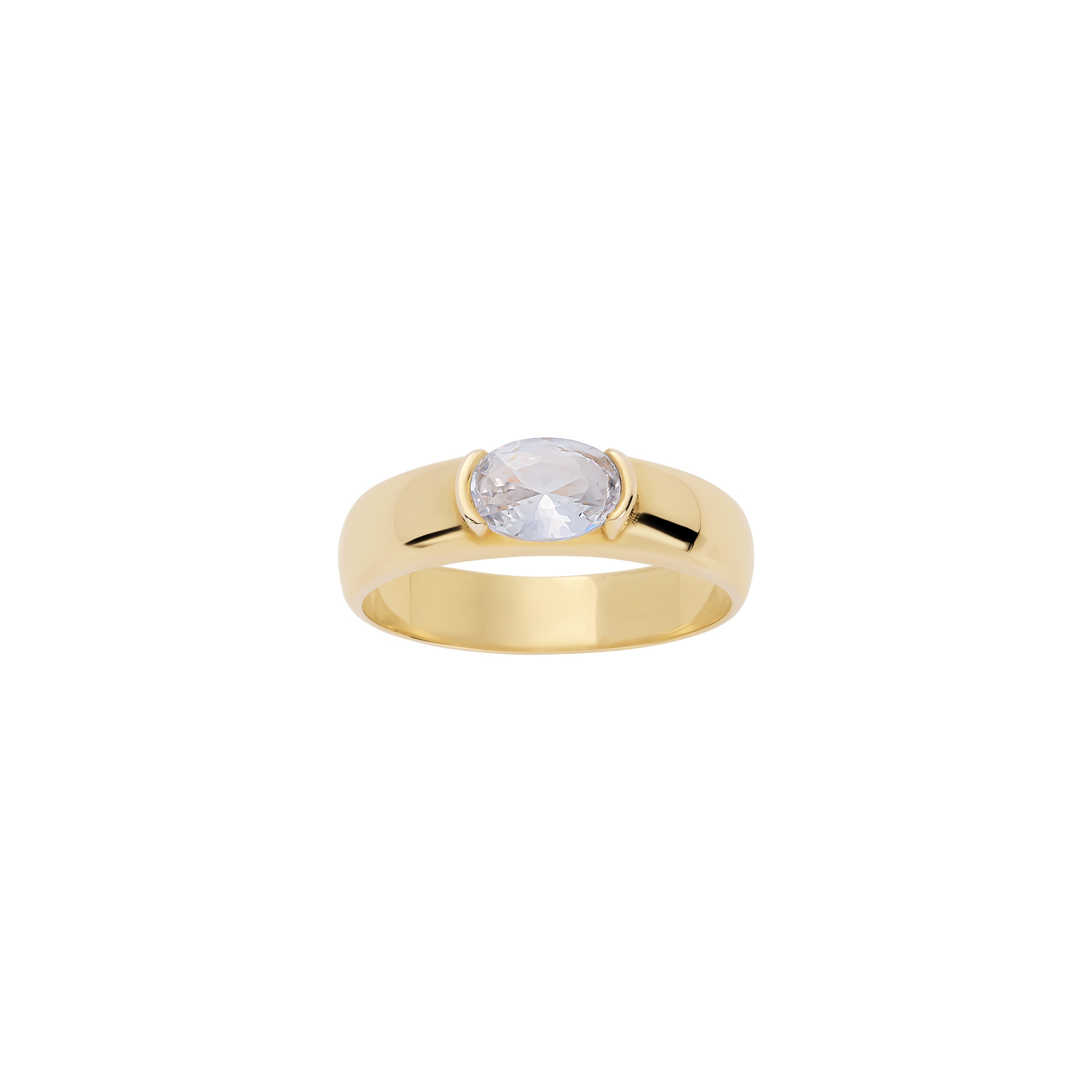 Bezel Oval Ring
