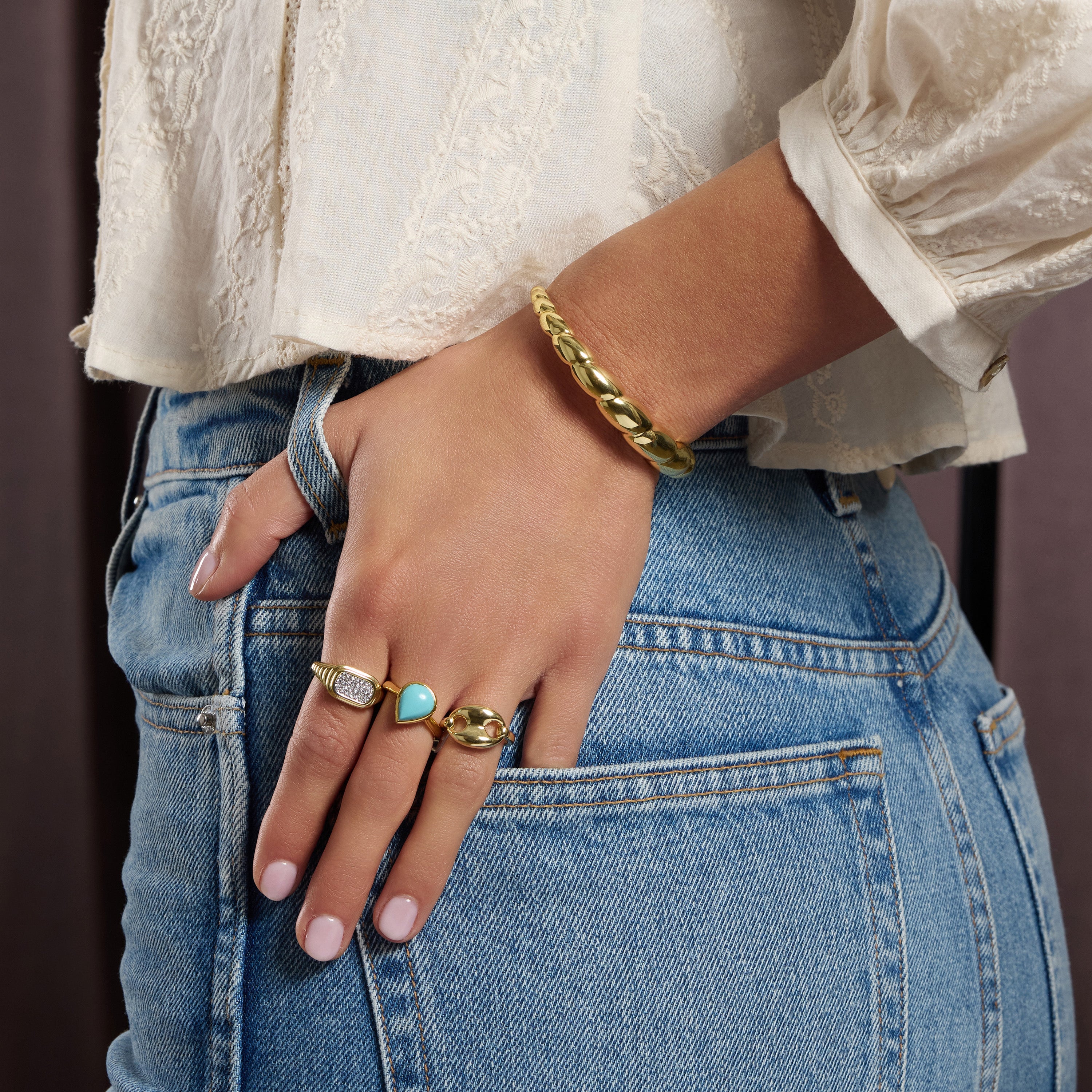 Sedona  Turquoise   Teardrop Ring