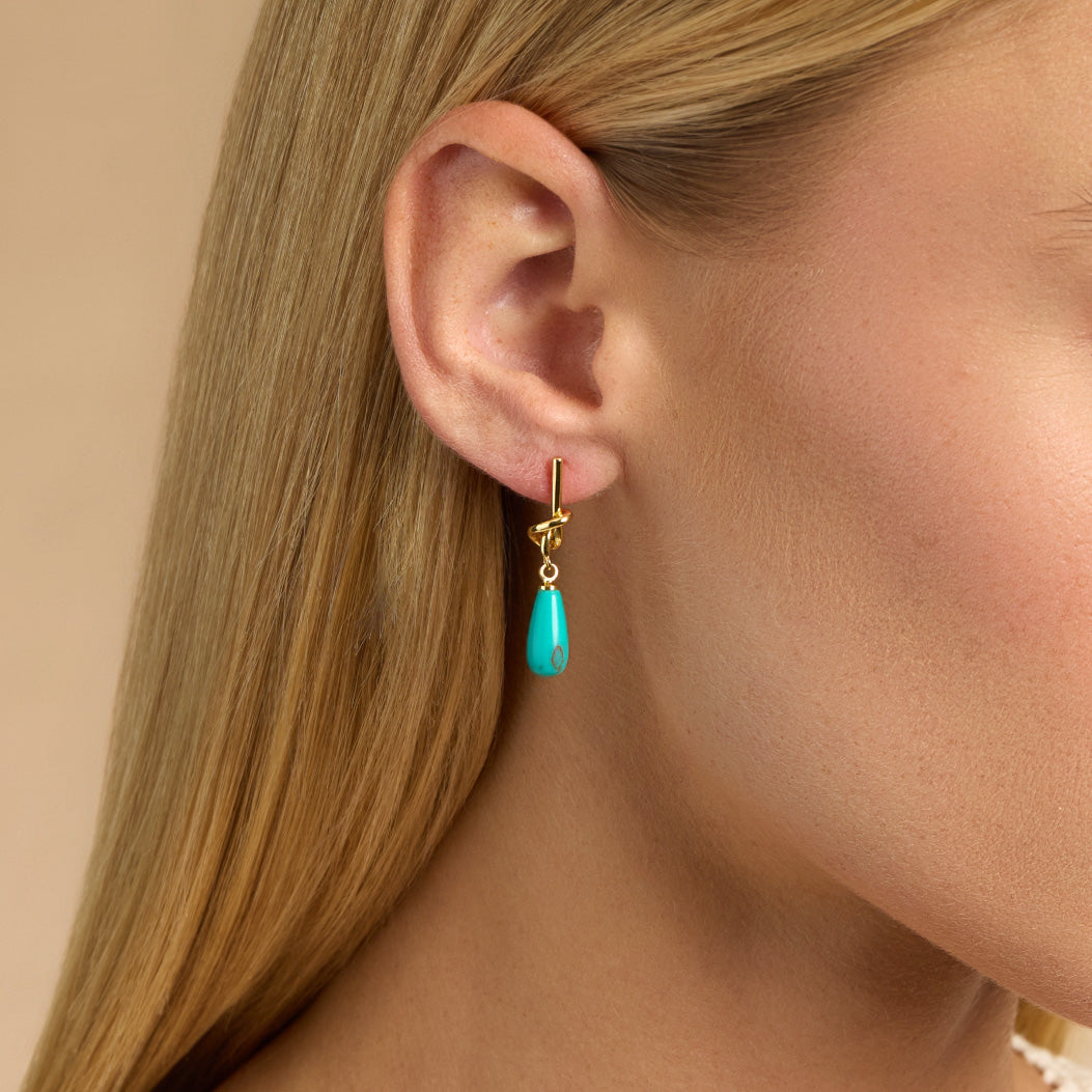 Lucero Turquoise Drop Earrings